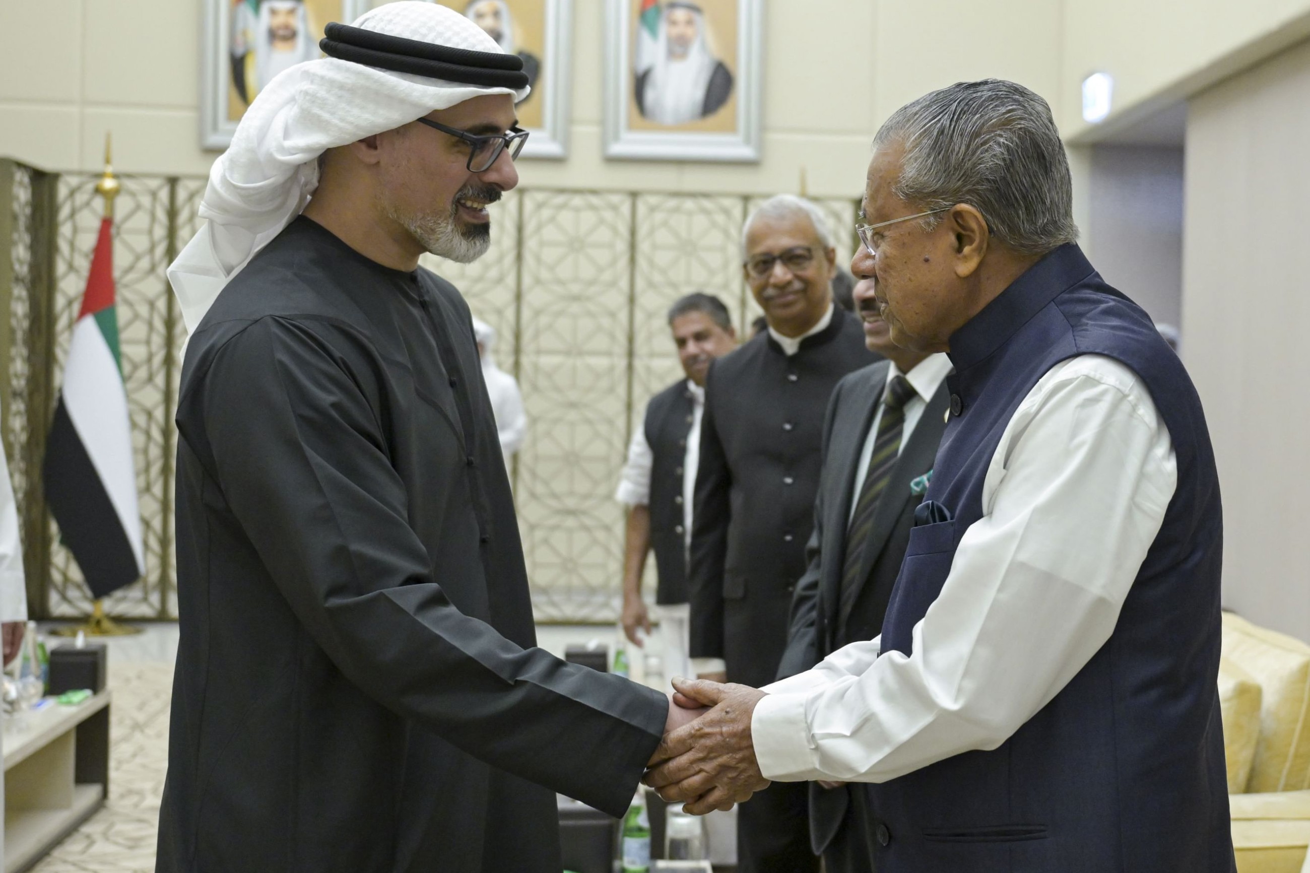 Sheikh Khaled meets Kerala Chief Minister
