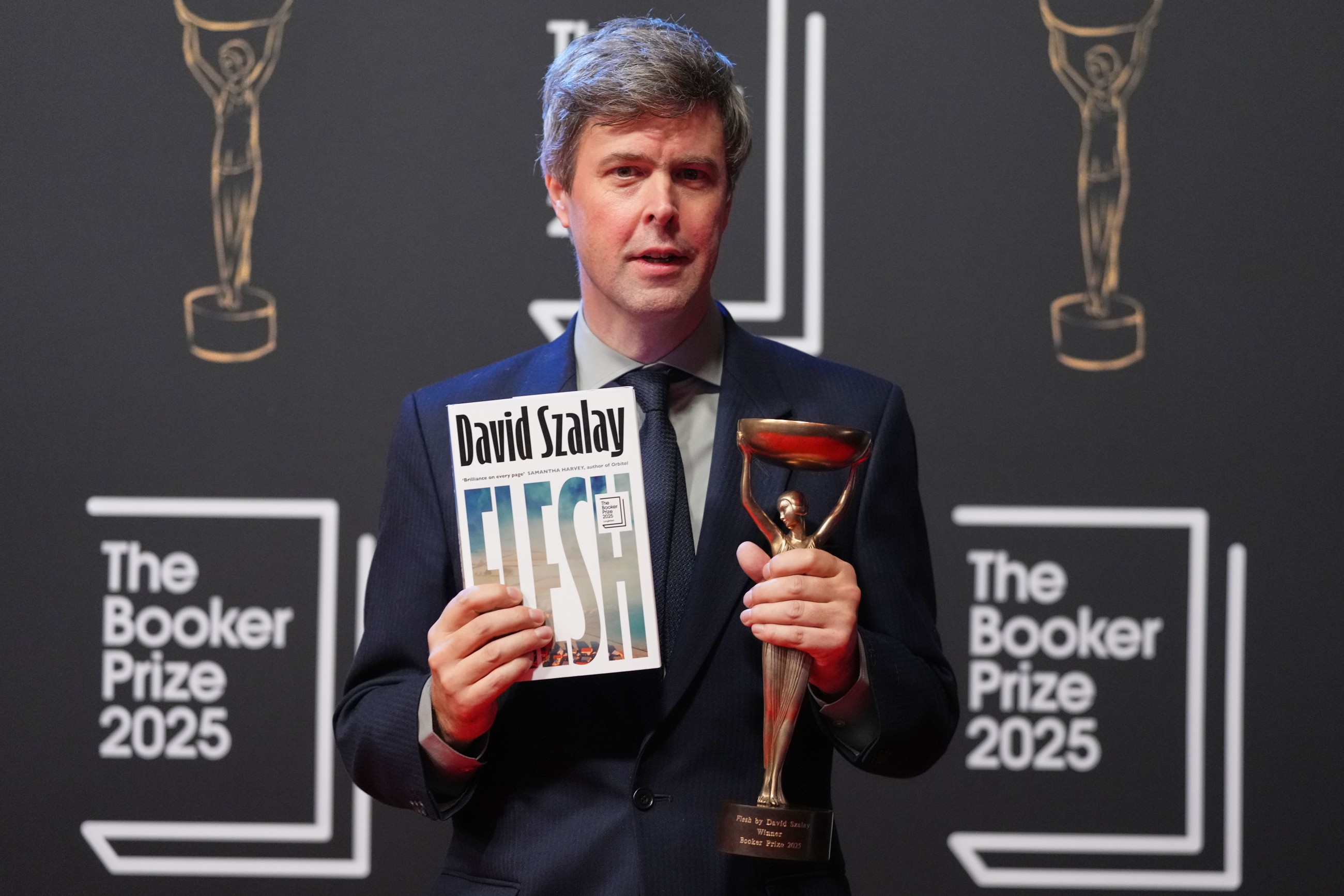 David Szalay wins Booker Prize for fiction with his earthy novel &lsquo;Flesh&rsquo;