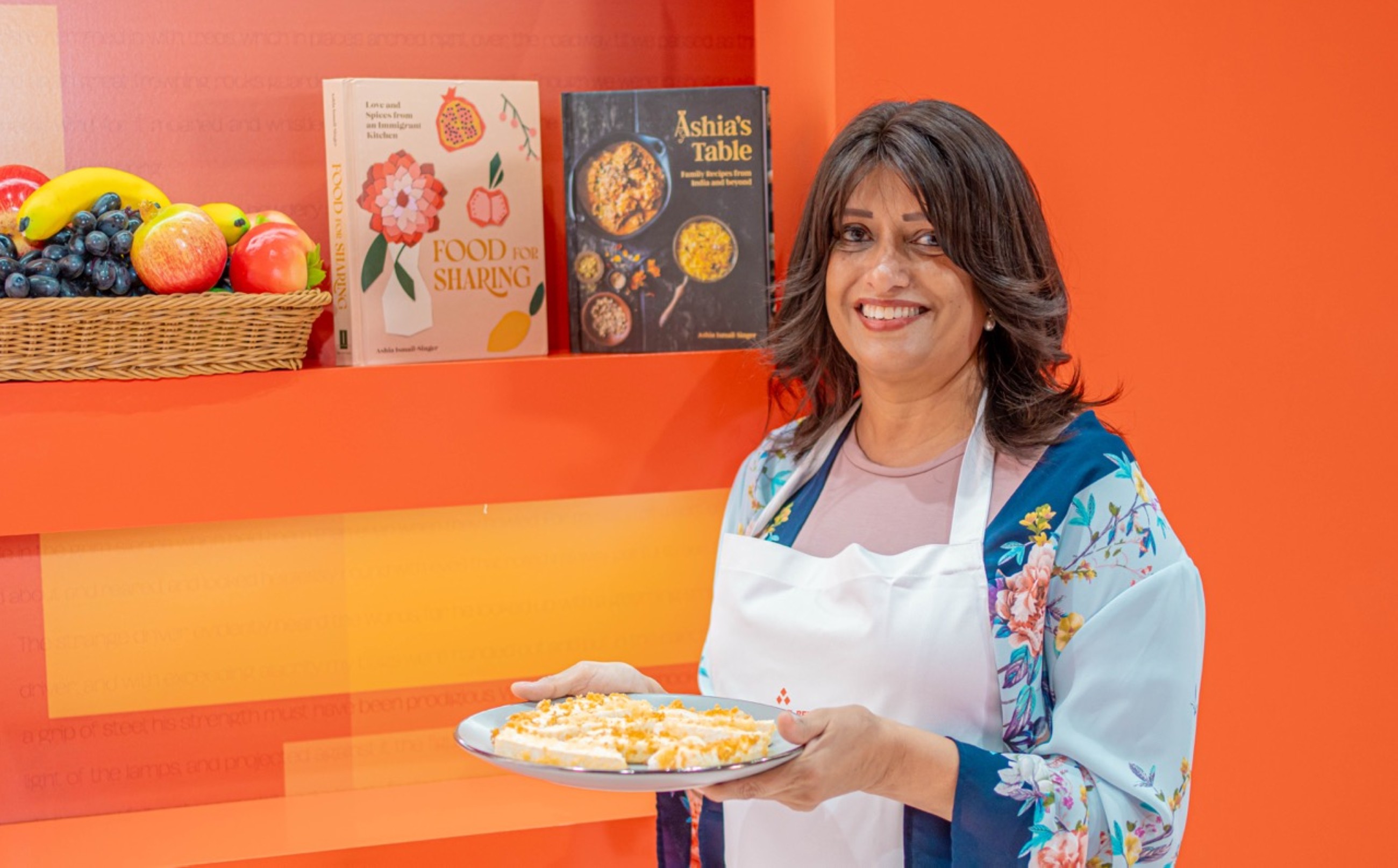 India-born author gives her dishes a global mix