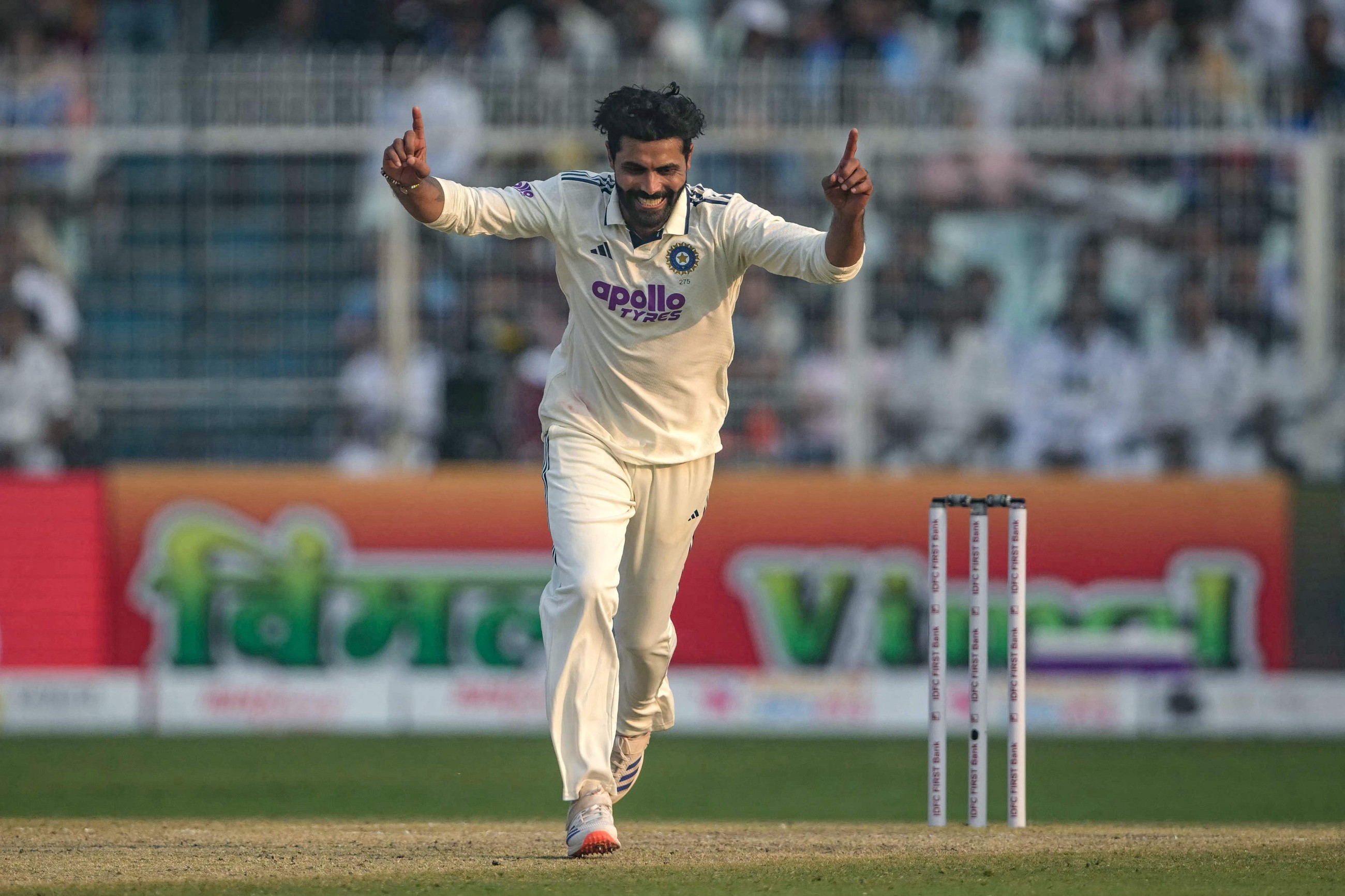 Jadeja claims 4 wickets, puts India on brink of win in first Test vs S.Africa