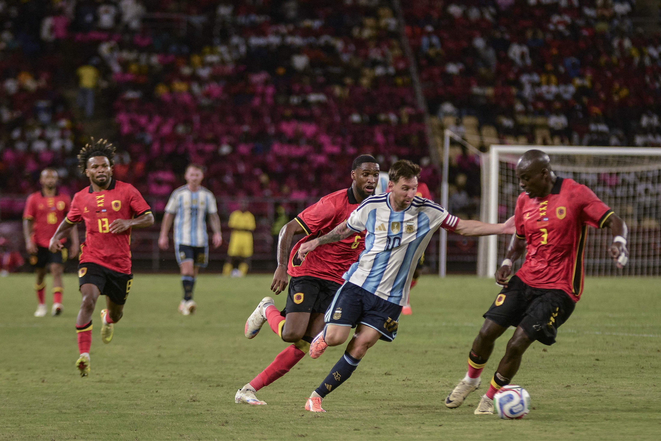 Messi shines as Argentina beat  Angola 2-0 in friendly match