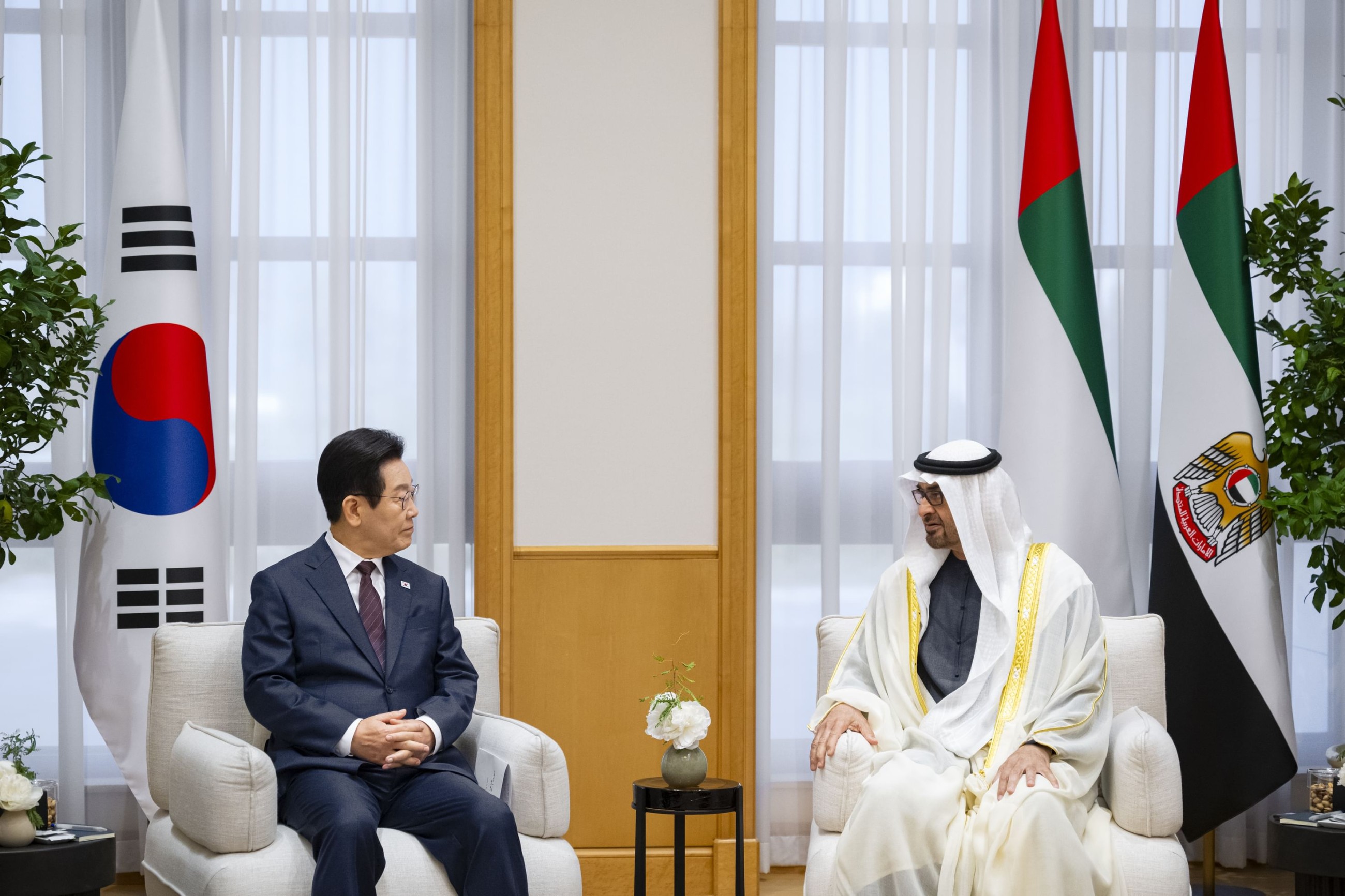 UAE, Korean Presidents discuss ways to strengthen strategic ties