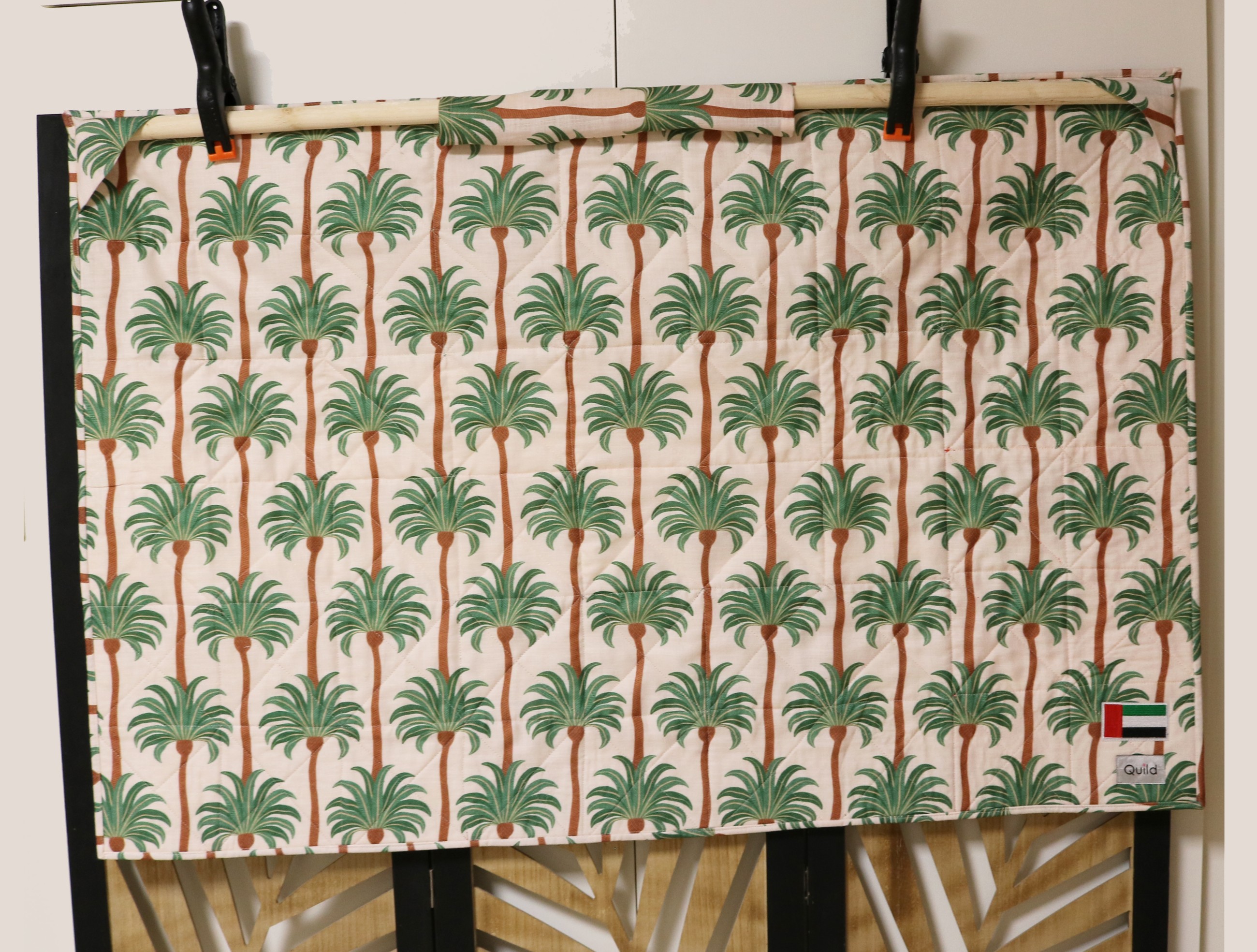 UAE flag commemorated on quilt by Farida Talaat and quilters team