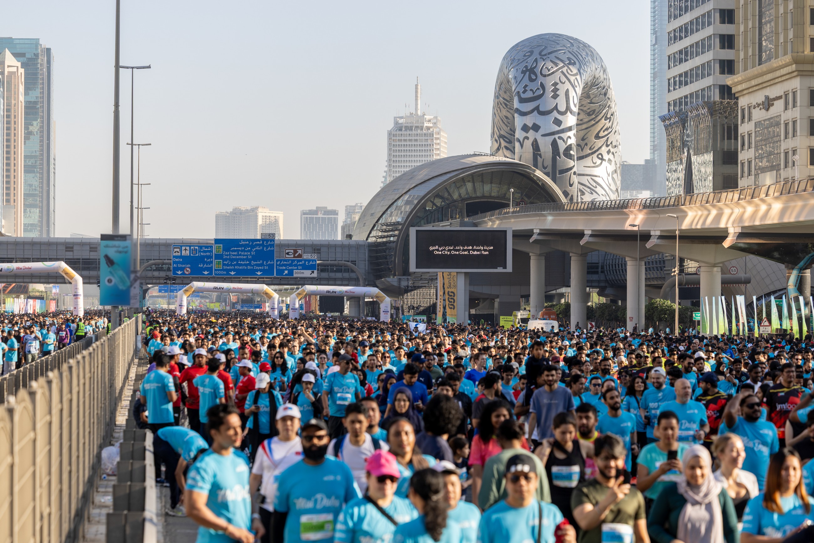 Over 300,000 runners descend on Sheikh Zayed Road for Dubai Run 2025