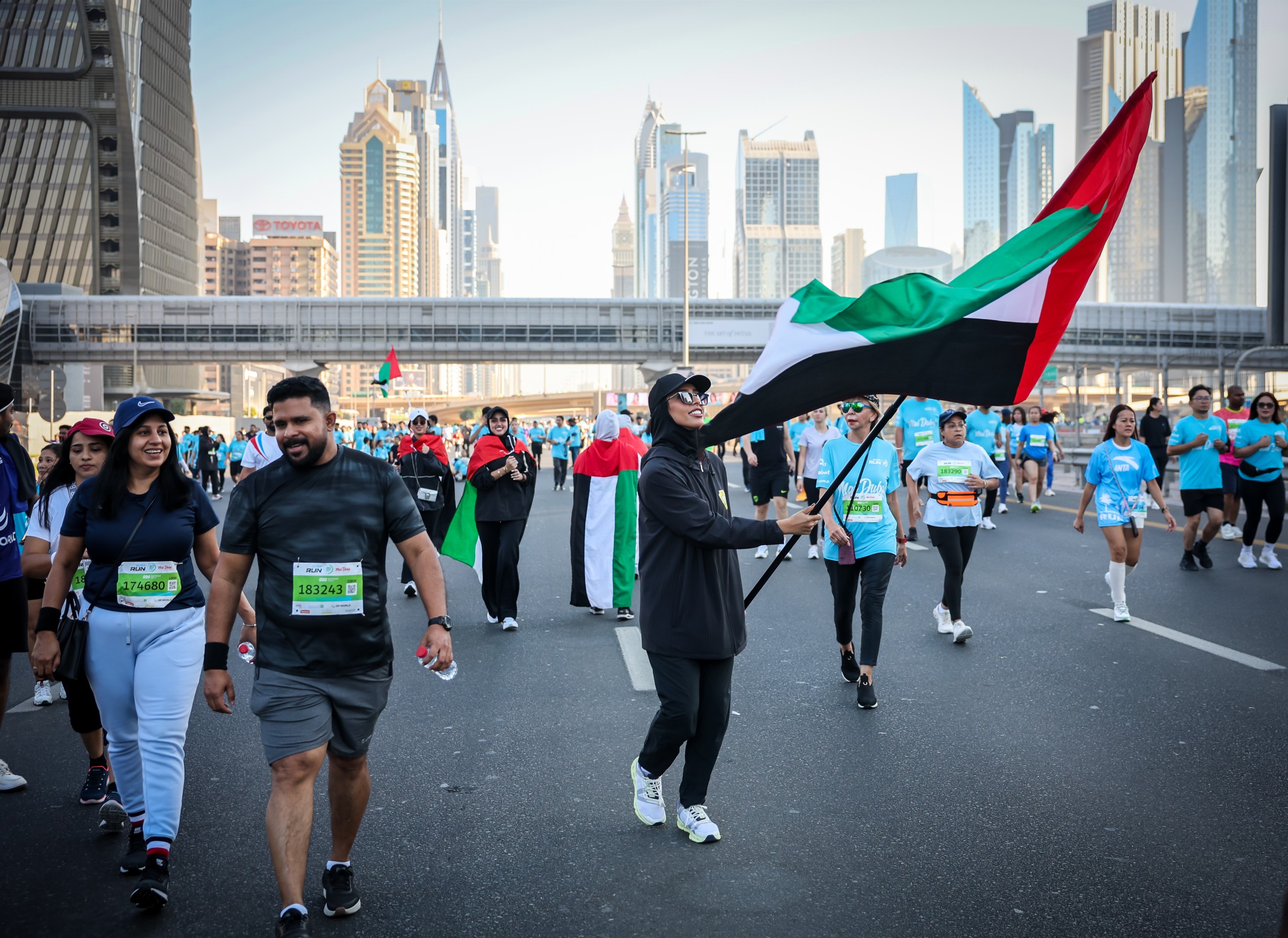 Over 300,000 runners descend on Sheikh Zayed Road for Dubai Run 2025