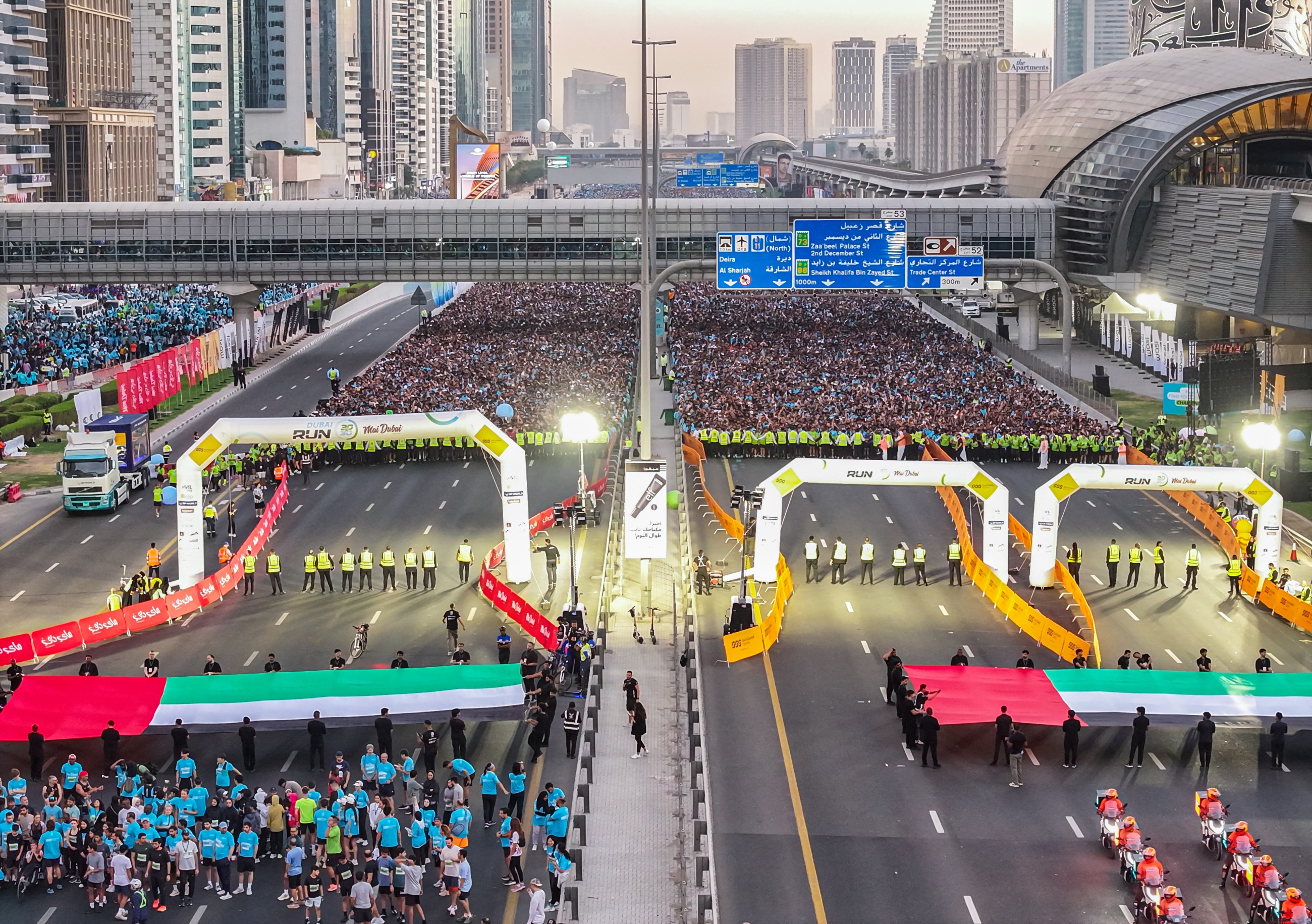 Over 300,000 runners descend on Sheikh Zayed Road for Dubai Run 2025