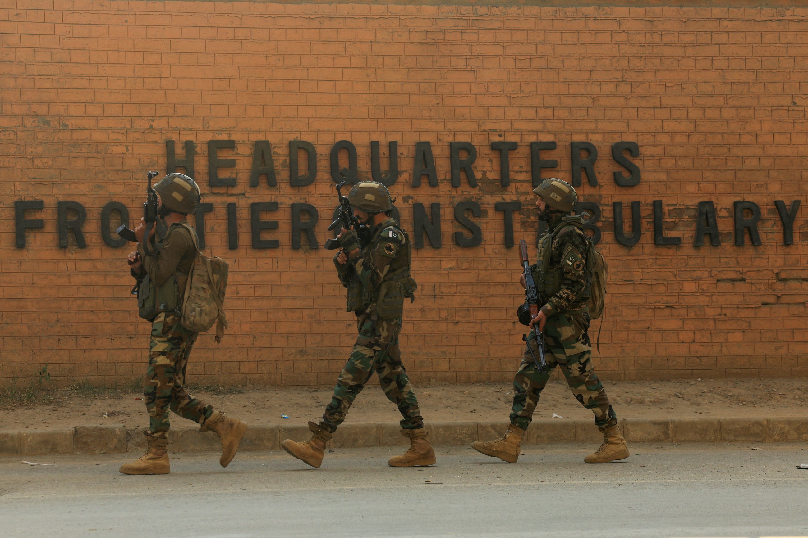 Three officers dead as suicide bombers strike FC headquarters in northwestern Pakistan