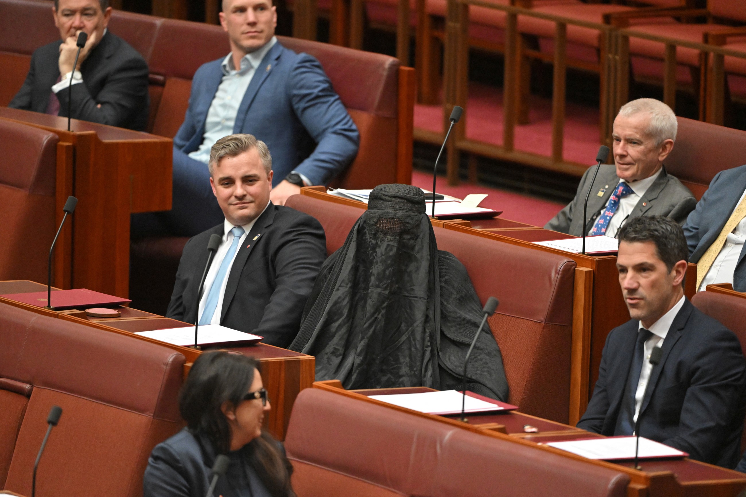 Australian far-right senator's move to wear burqa in parliament sparks outrage
