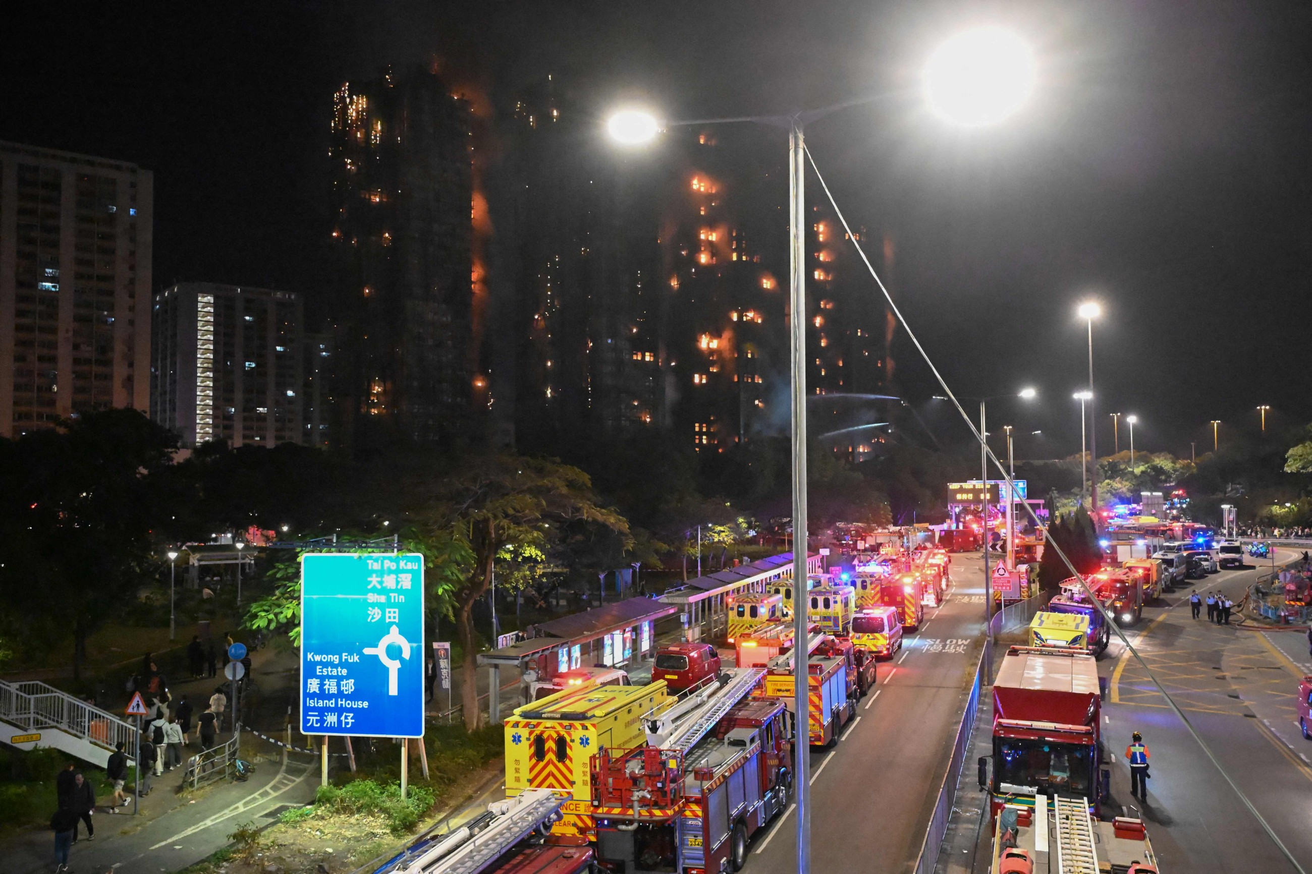 Construction firm bosses arrested as Hong Kong  fire toll hits 83