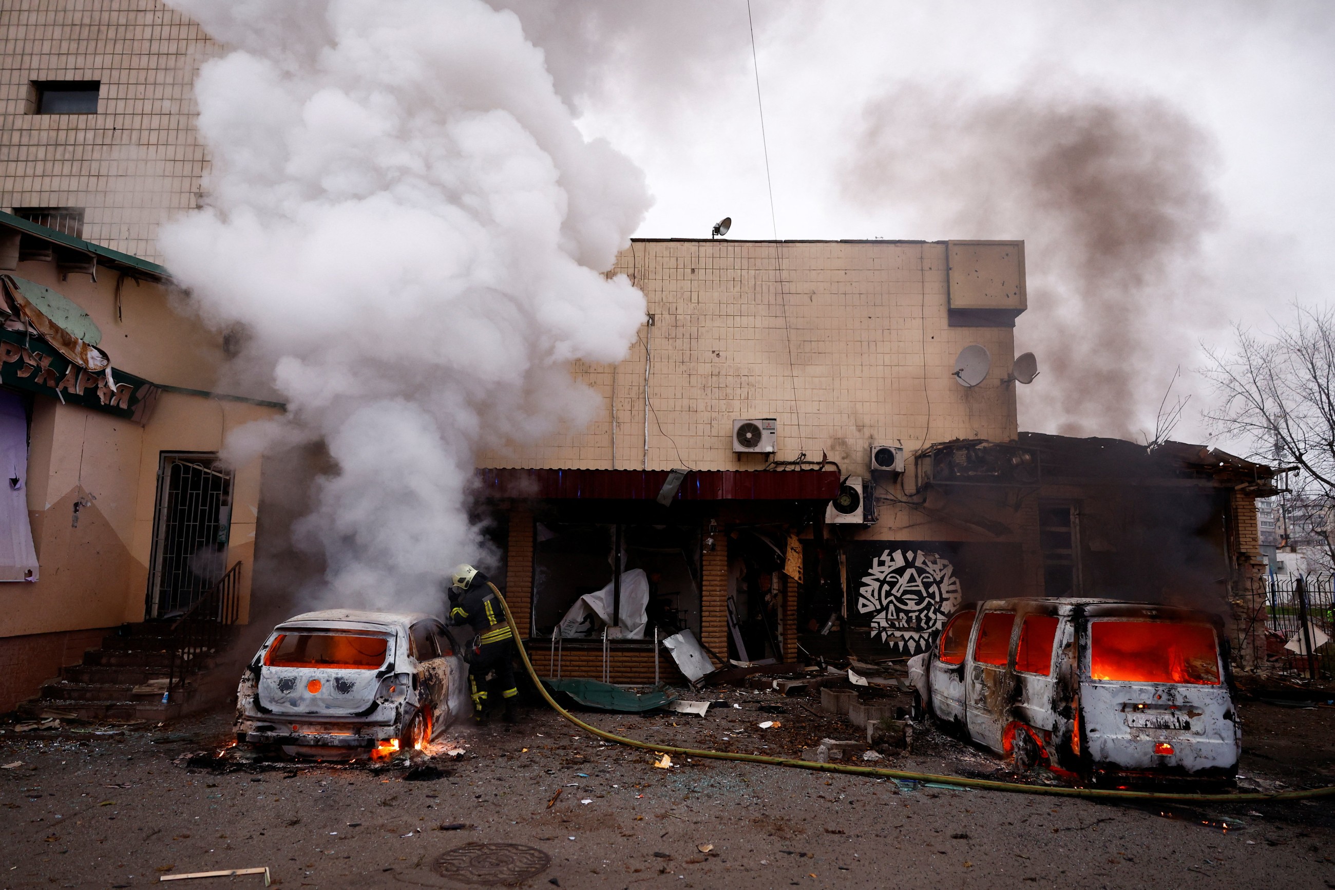 Kyiv hit by overnight attack after Zelensky removes top aide