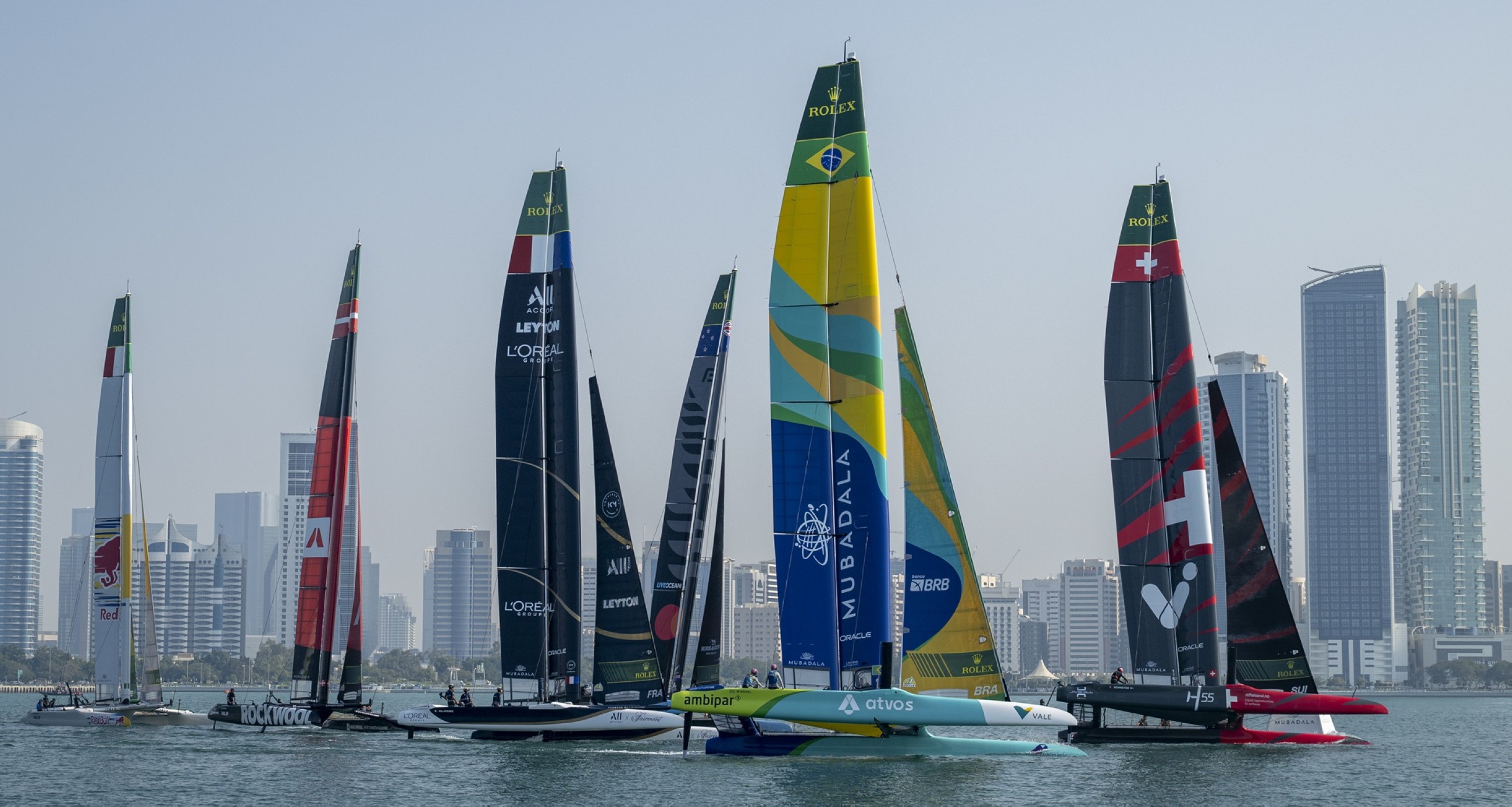ROCKWOOL Racing set pace on first day at SailGP championship as top seeds falter