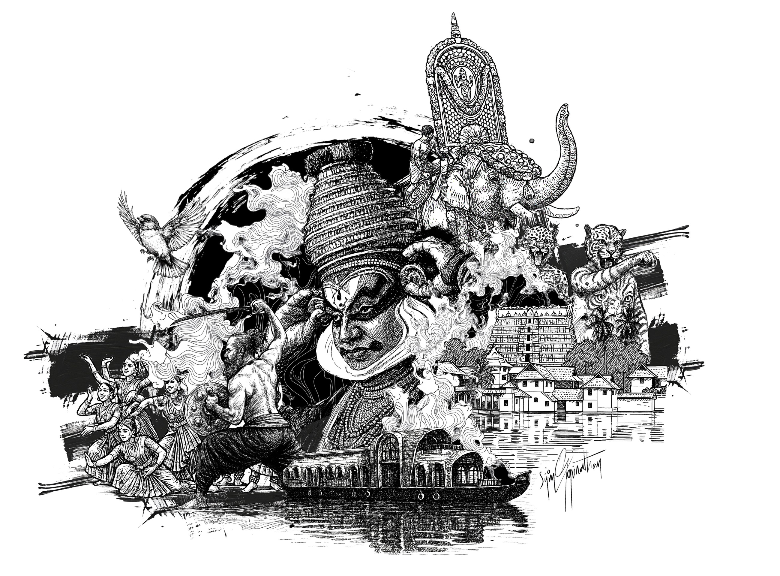 Sijin Gopinathan’s simple doodles pay profound tribute to the UAE