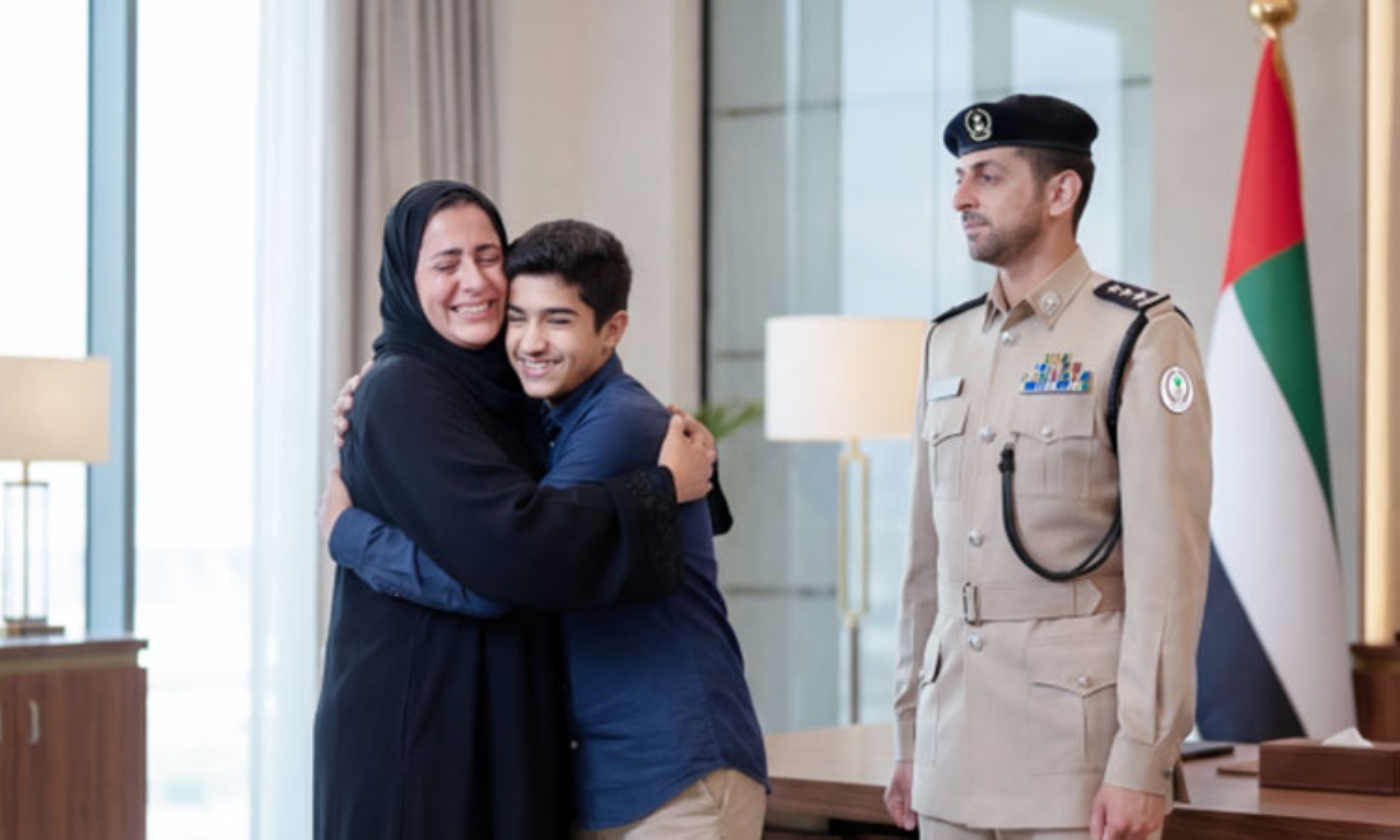 Sharjah Police facilitate long-awaited reunion between mother and son