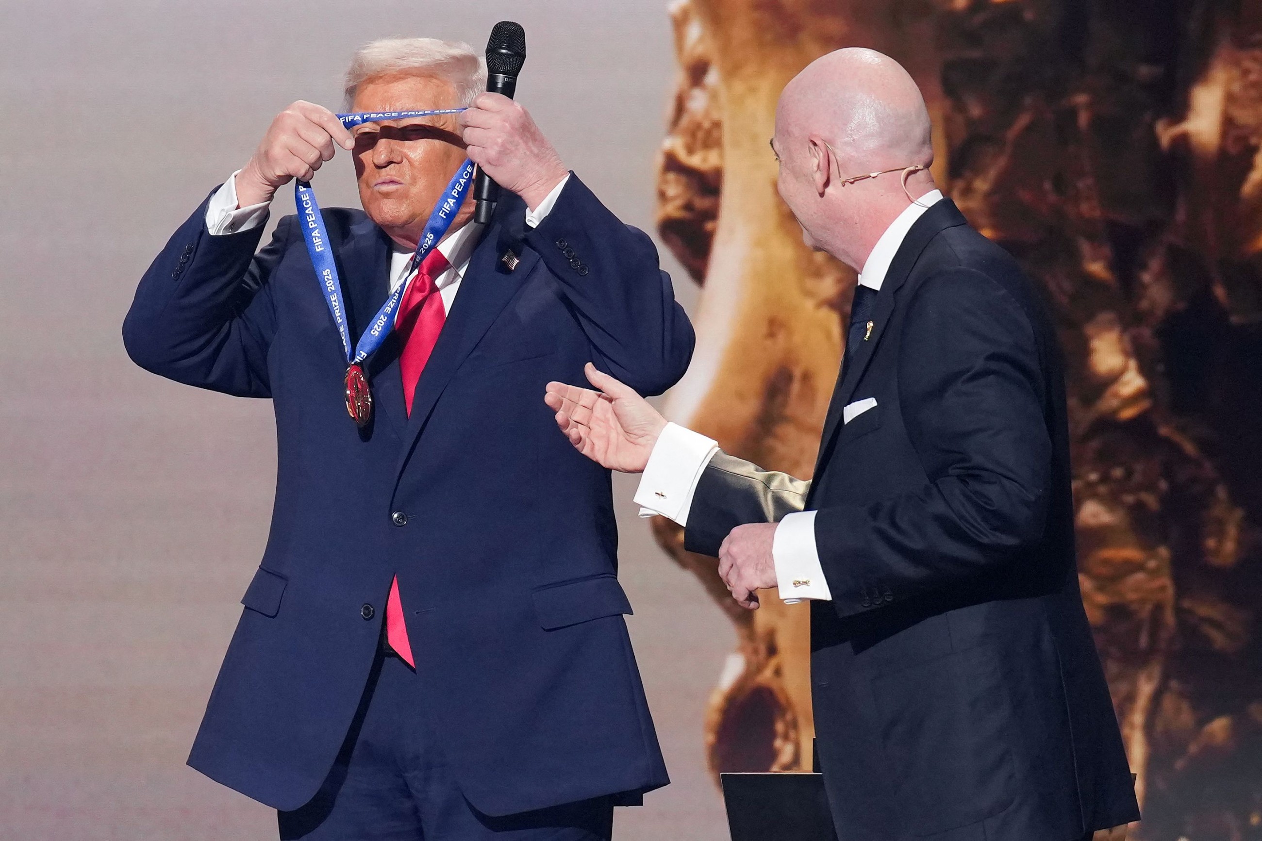 Trump awarded inaugural FIFA Peace Prize at 2026 World Cup draw