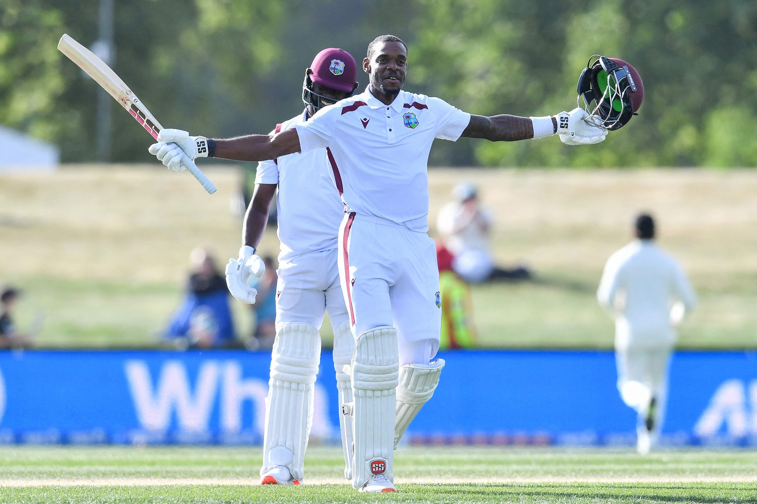 West Indies snatch thrilling draw against New Zealand  after epic Greaves double hundred