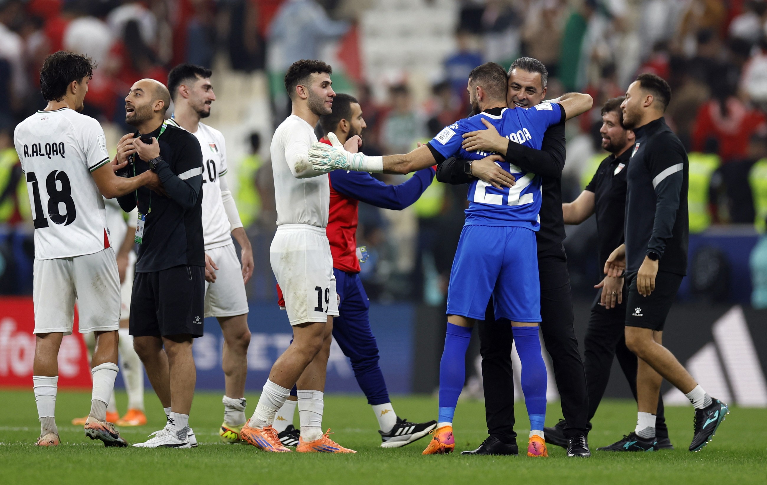 Palestinian football coach gets hope, advice from mum in Gaza tent
