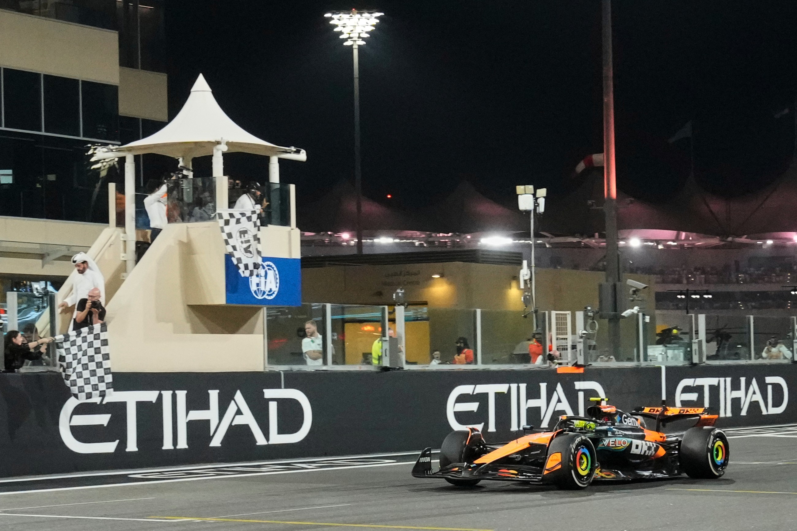 Tearful Norris claims 'amazing' Formula One world champion in Abu Dhabi