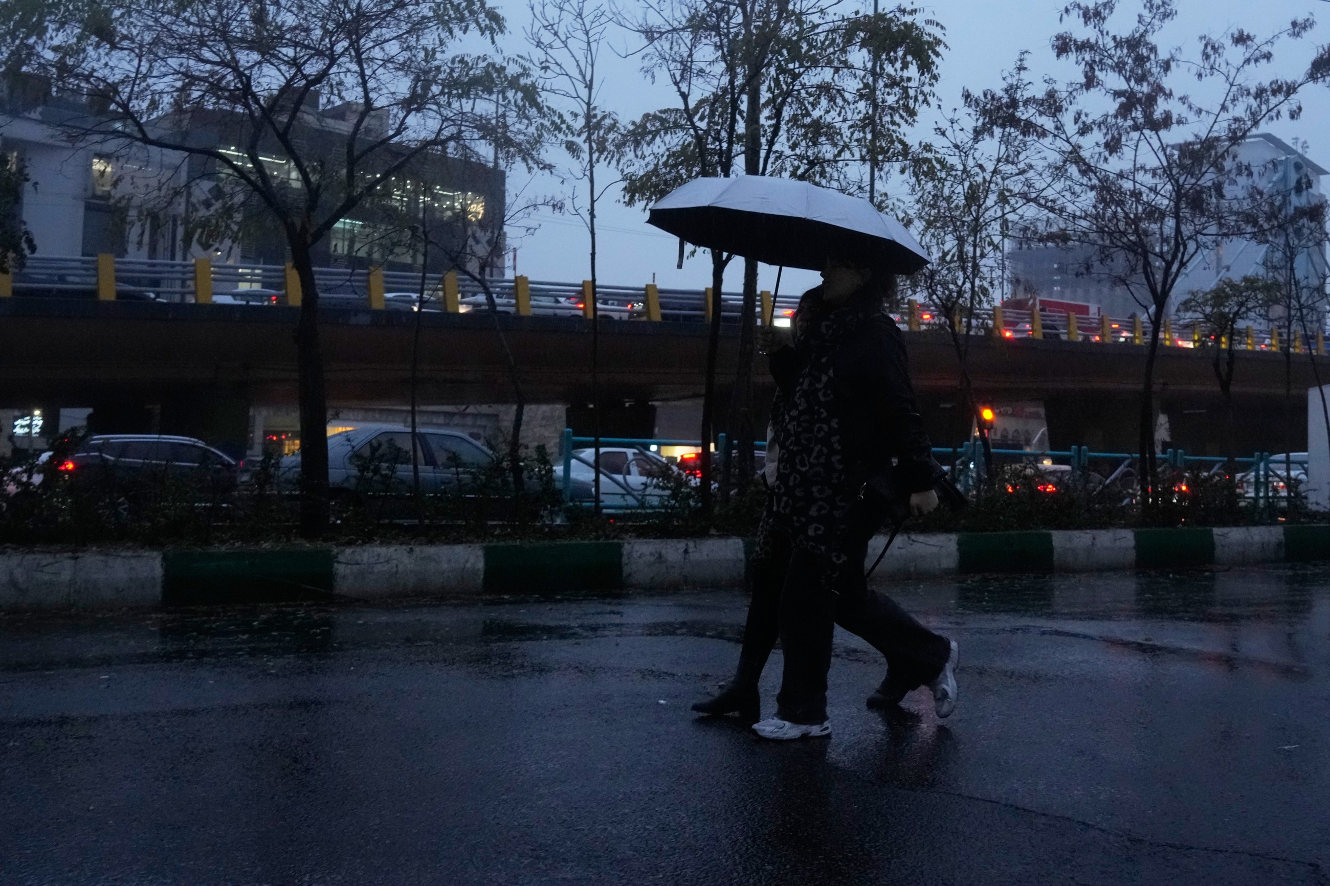 First rain of autumn falls in Iran's capital, but the drought-ravaged nation needs far more