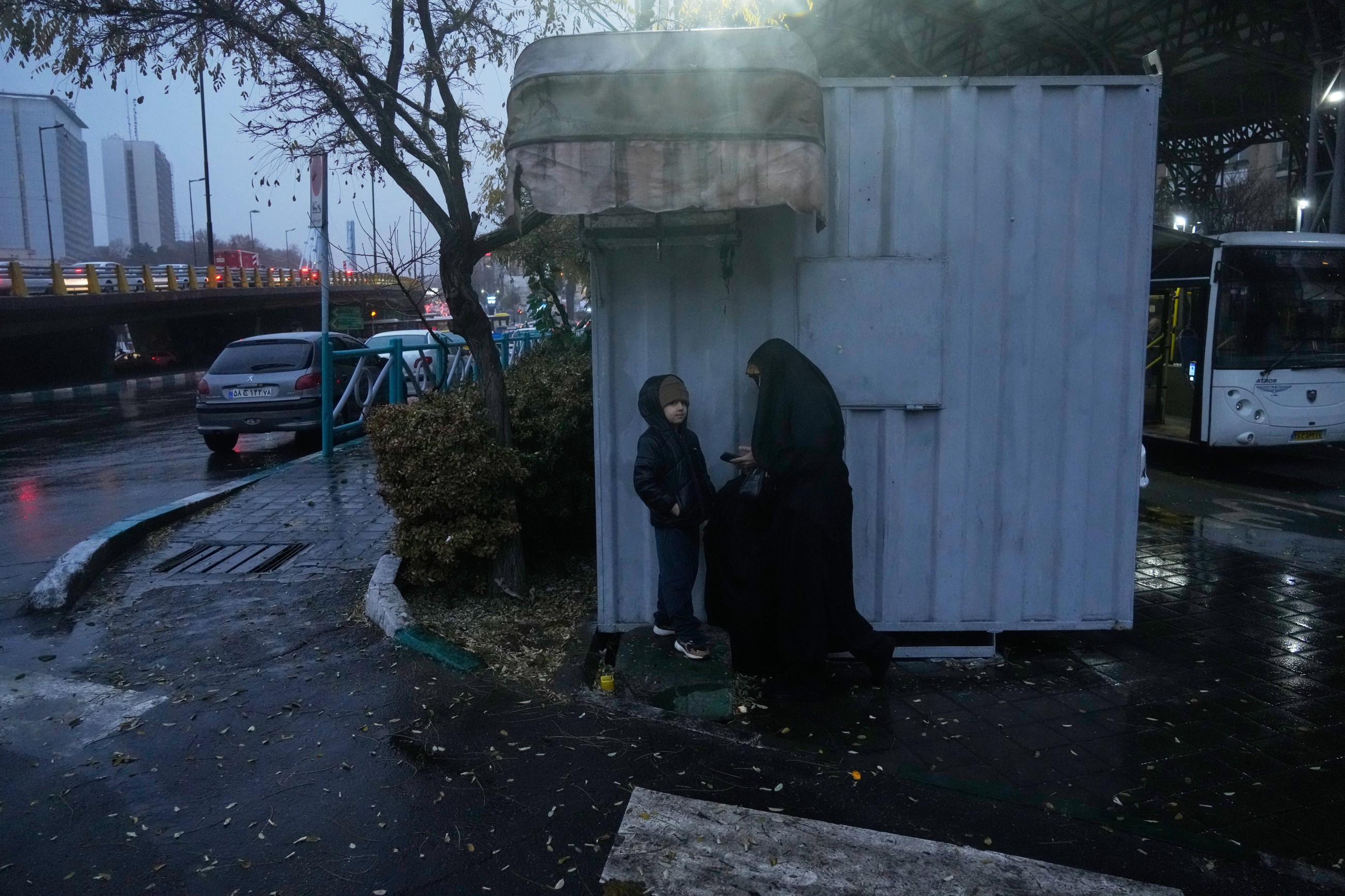 First rain of autumn falls in Iran's capital, but the drought-ravaged nation needs far more