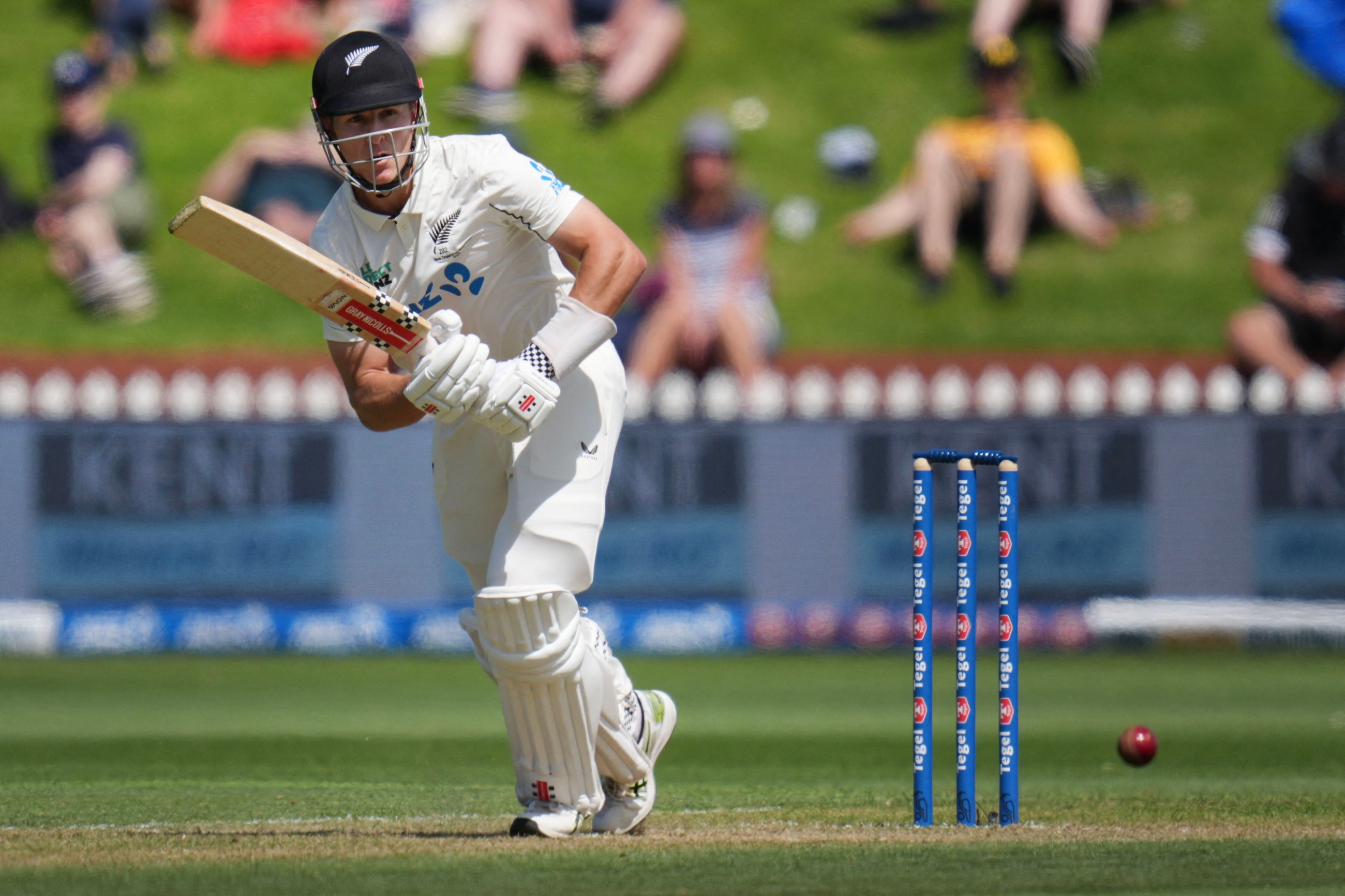 Hay fifty on debut helps put NZ on top in West Indies Test