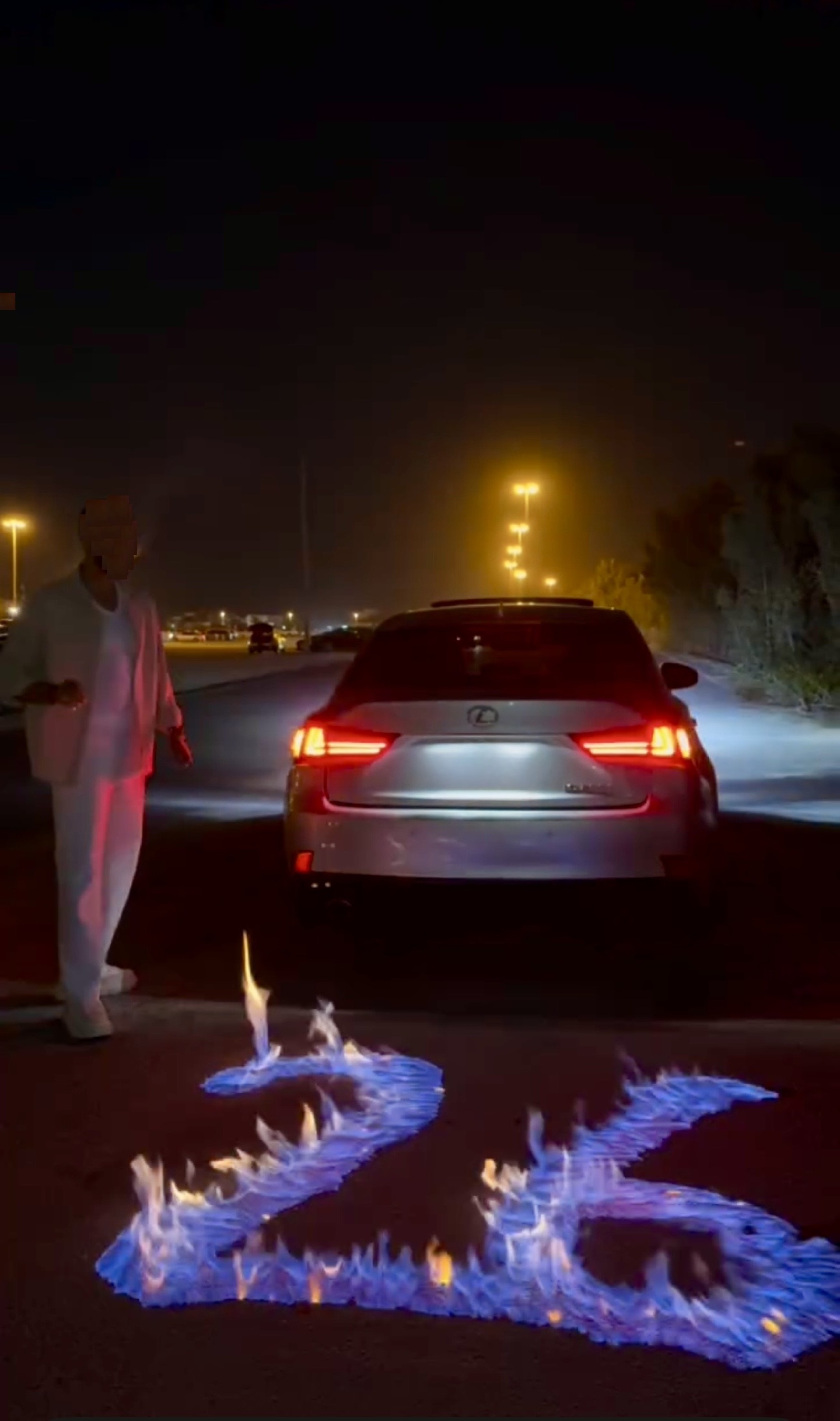 Dubai Police arrest young man for celebrating his birthday by setting fire to a public street