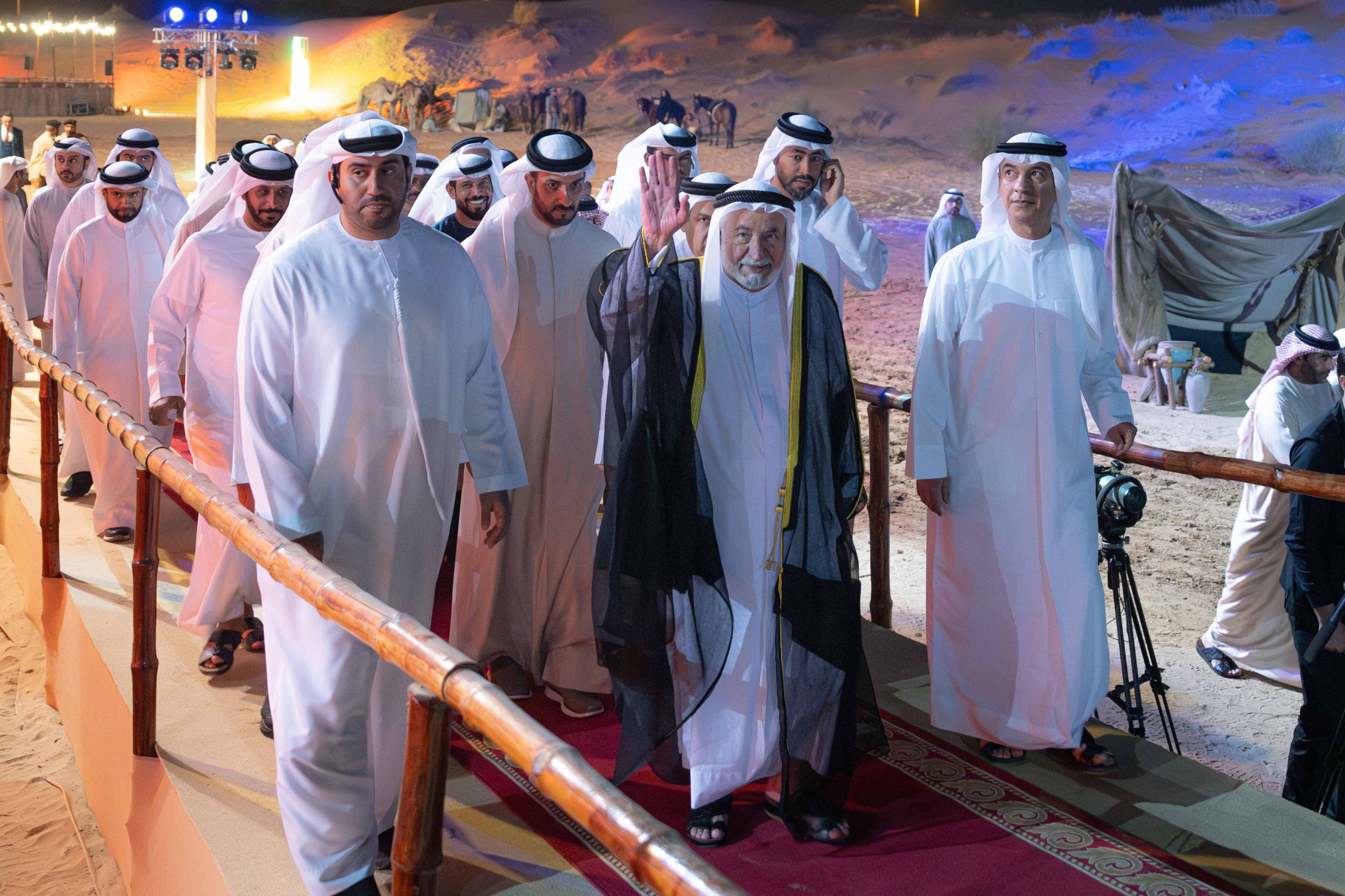 Sheikh Sultan attends opening of 9th &lsquo;Desert Theatre Festival&rsquo;