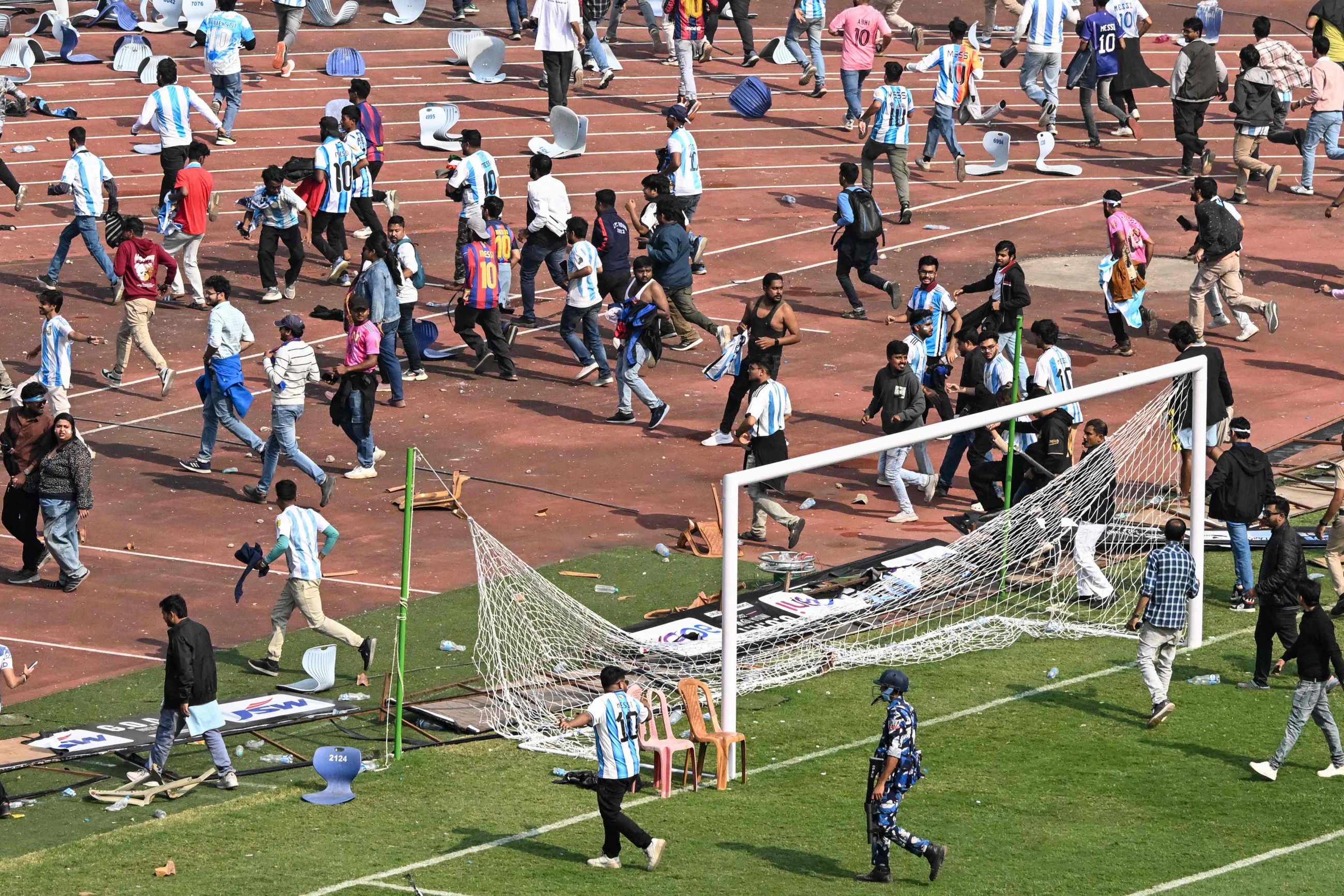 Organiser held after Messi event  chaos as AIFF washes hands off