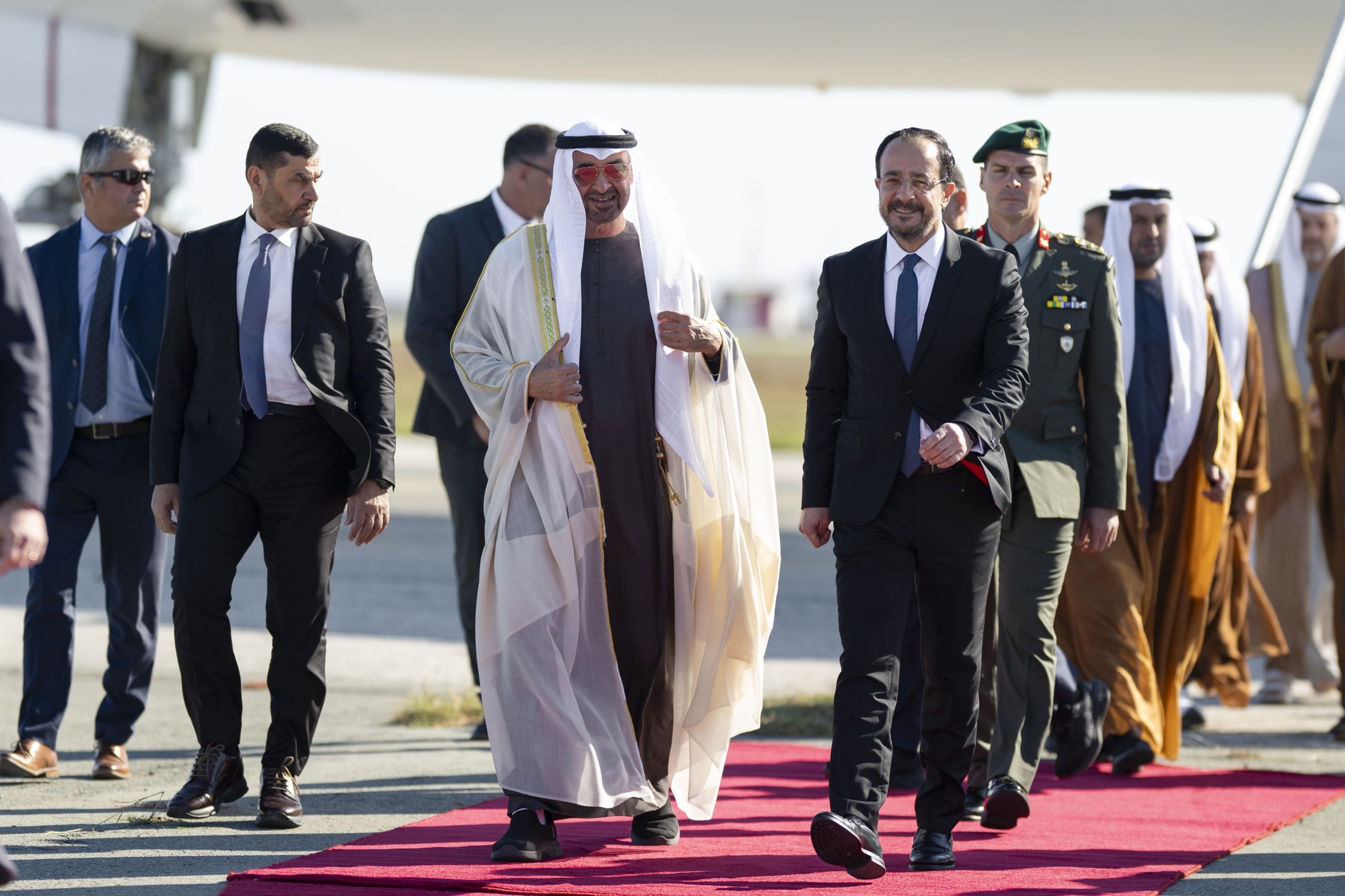 UAE President arrives in Cyprus on official visit