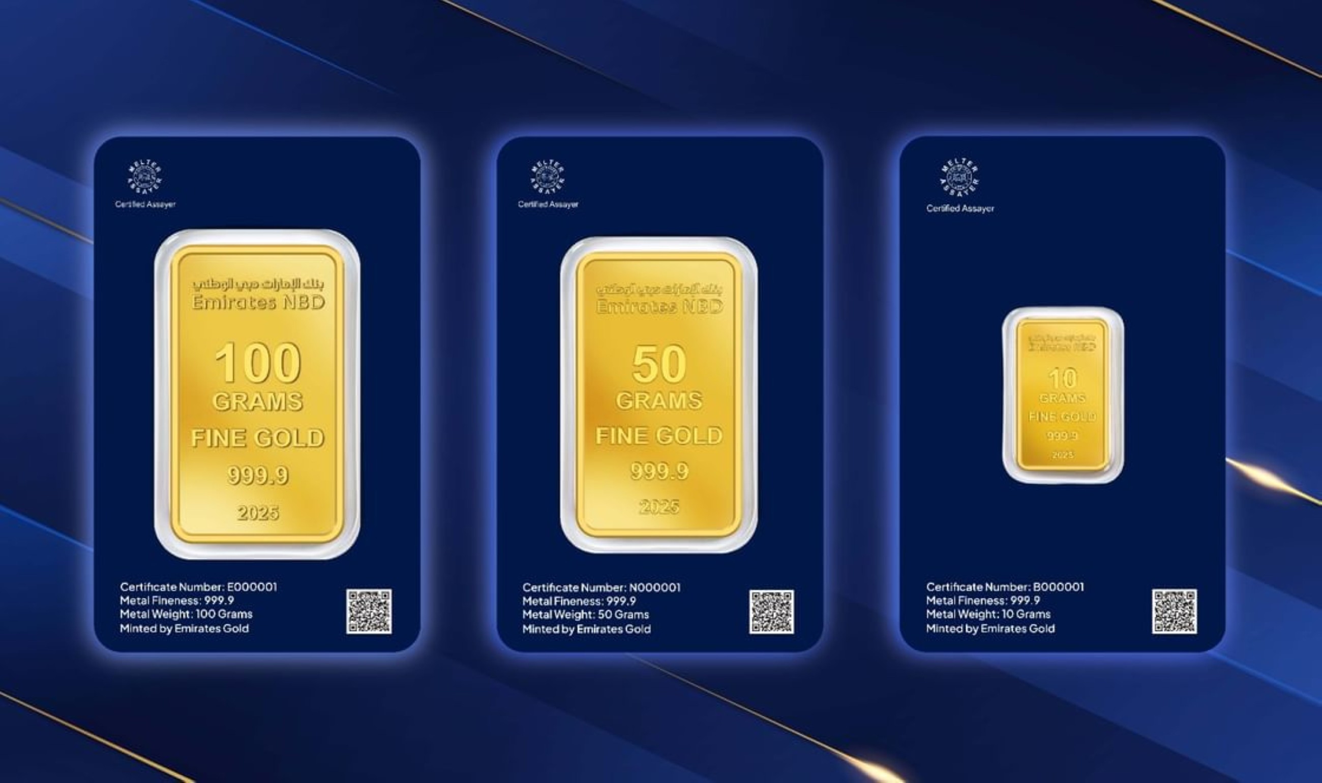 Emirates NBD unveils &lsquo;Emirates NBD Gold&rsquo; branded gold bar