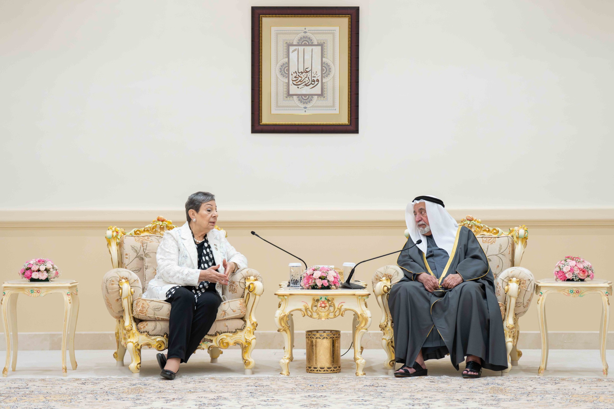 Sheikh Sultan affirms all support for Palestinian institutions