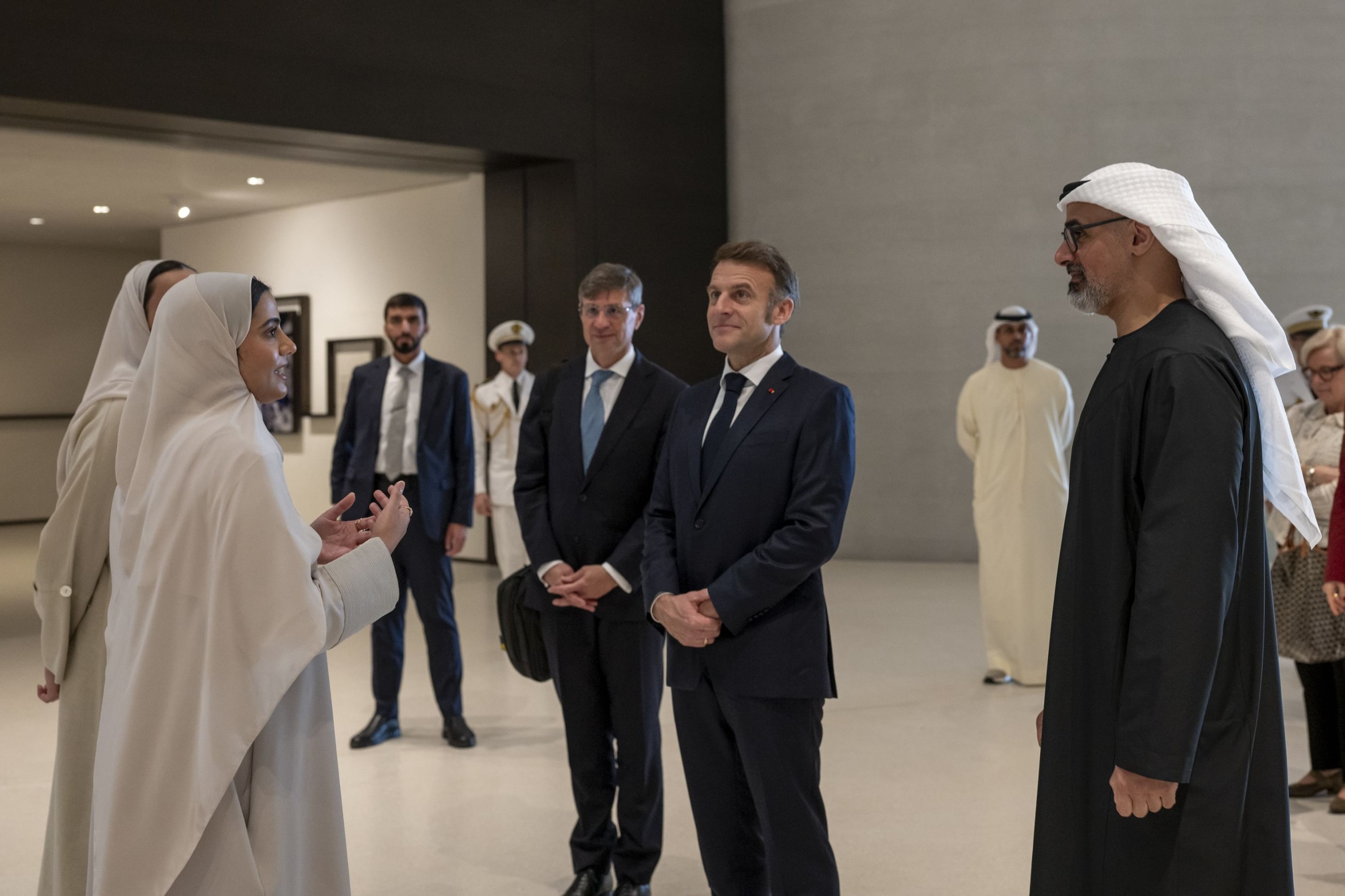 French President Macron visits Zayed National Museum in Abu Dhabi