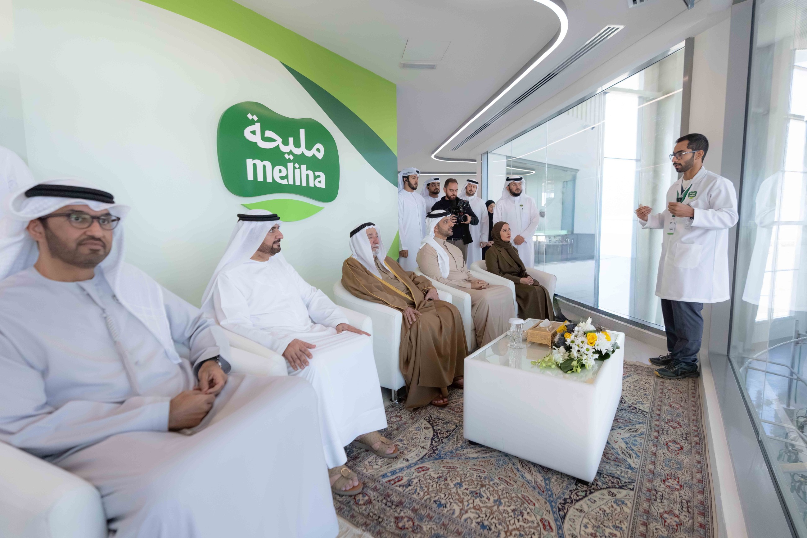 Sheikh Sultan opens Mleiha dairy factory, receives Guinness World Record certificate