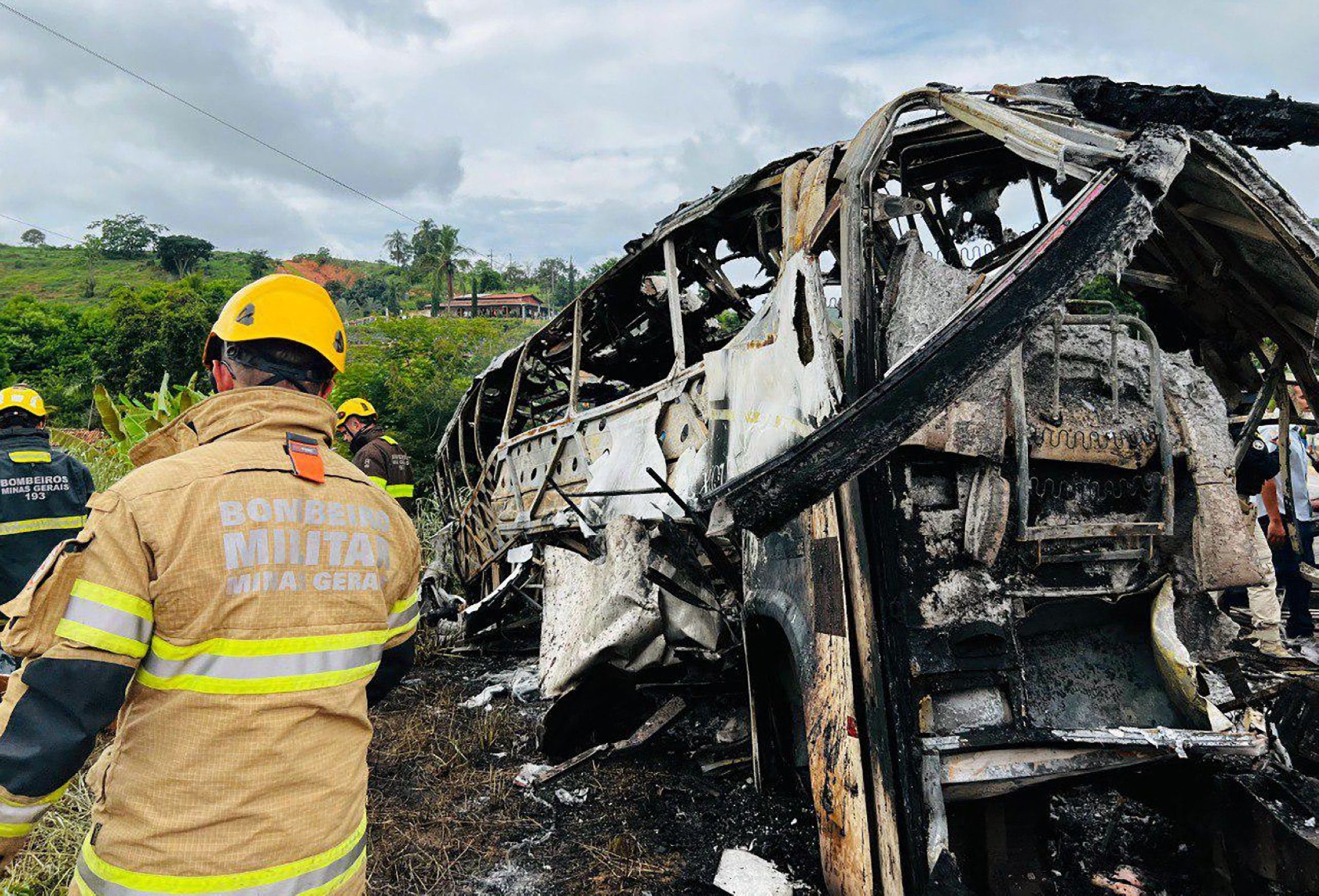 Eleven killed as bus crashes head-on into truck in southern Brazil