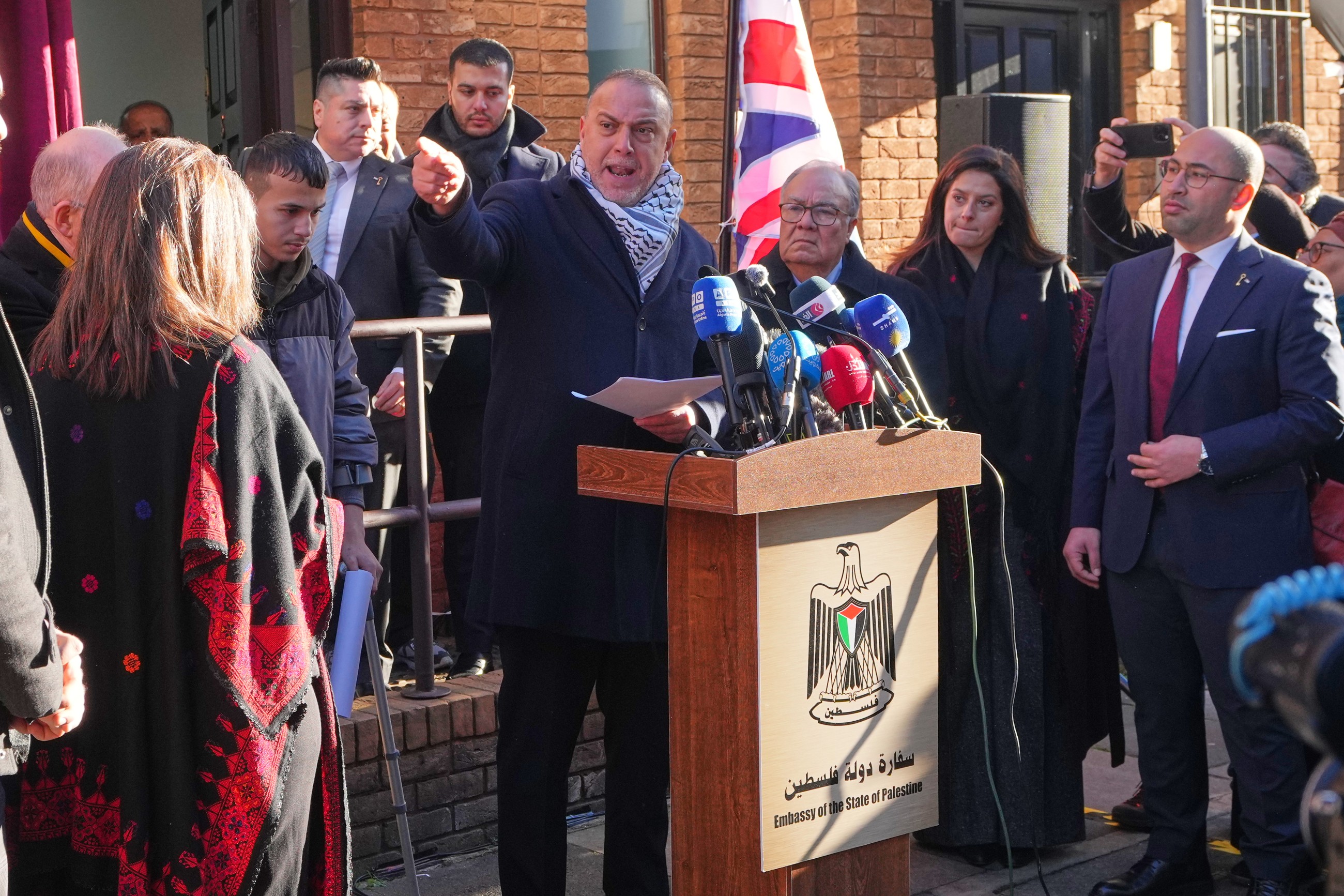 Palestinian embassy in UK officially inaugurated