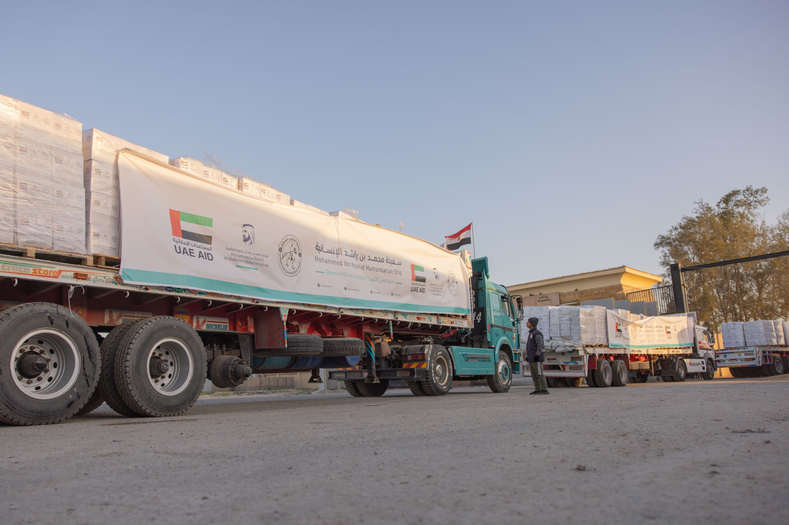 UAE sends first shipment from MBR Humanitarian Ship to Gaza