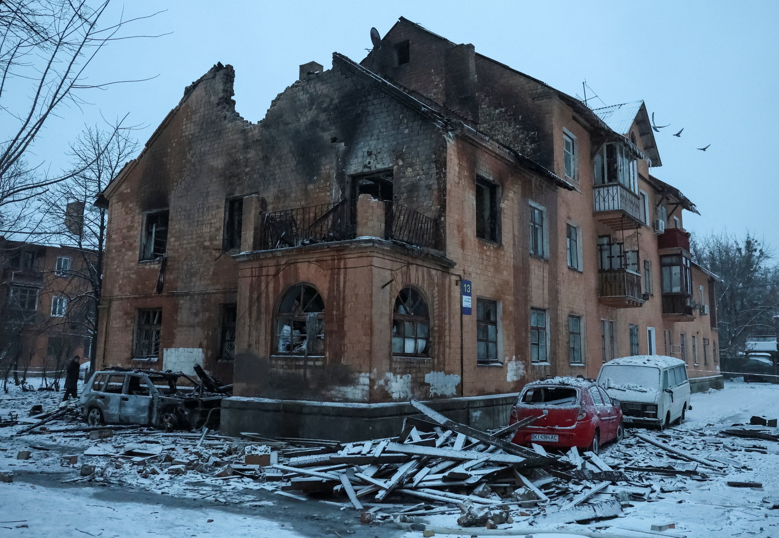 Russian attack damaged 20 Kyiv residential buildings, Qatar embassy