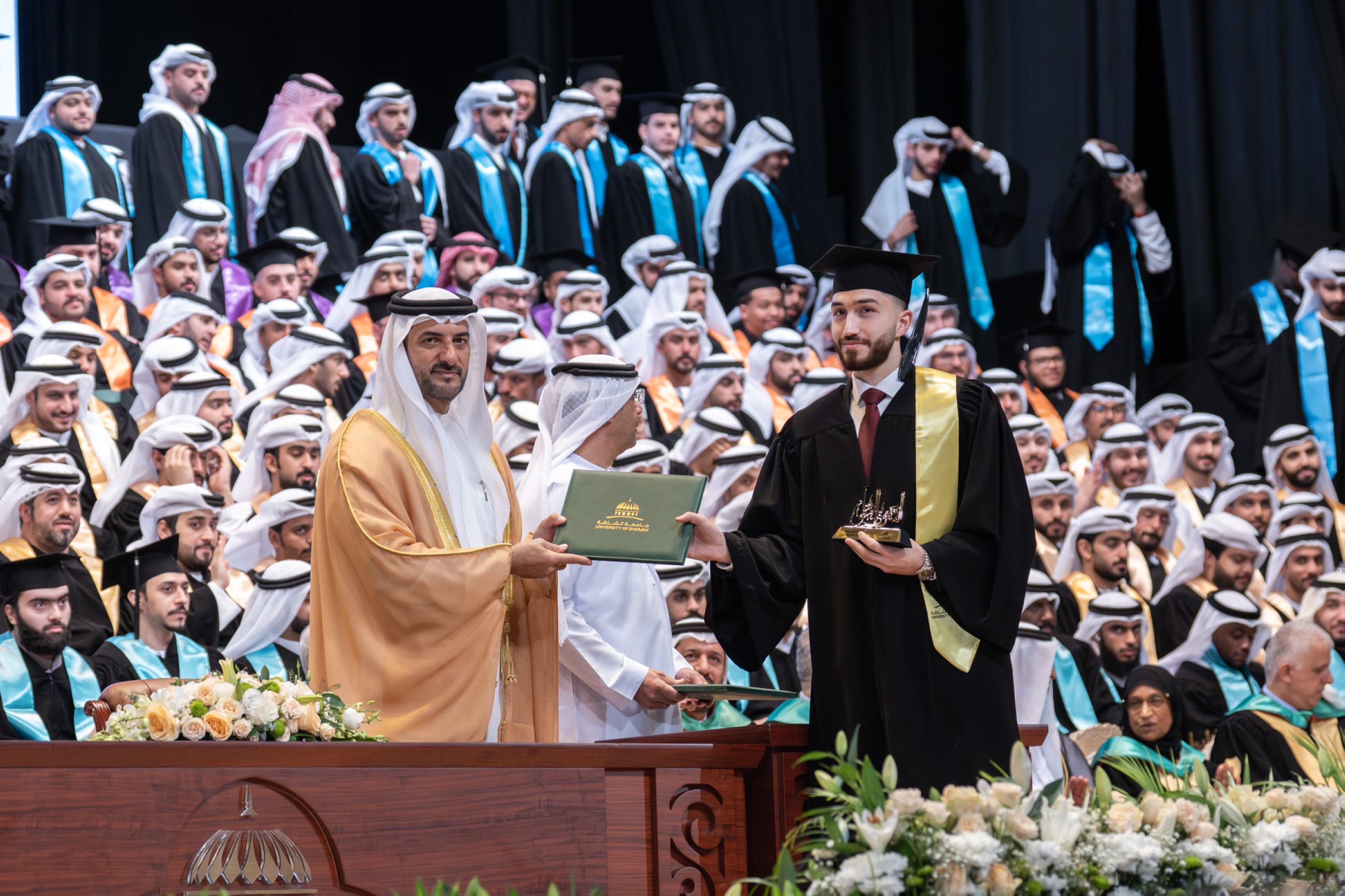 Sultan Bin Ahmed attends University of Sharjah Fall 2025 graduation ceremony