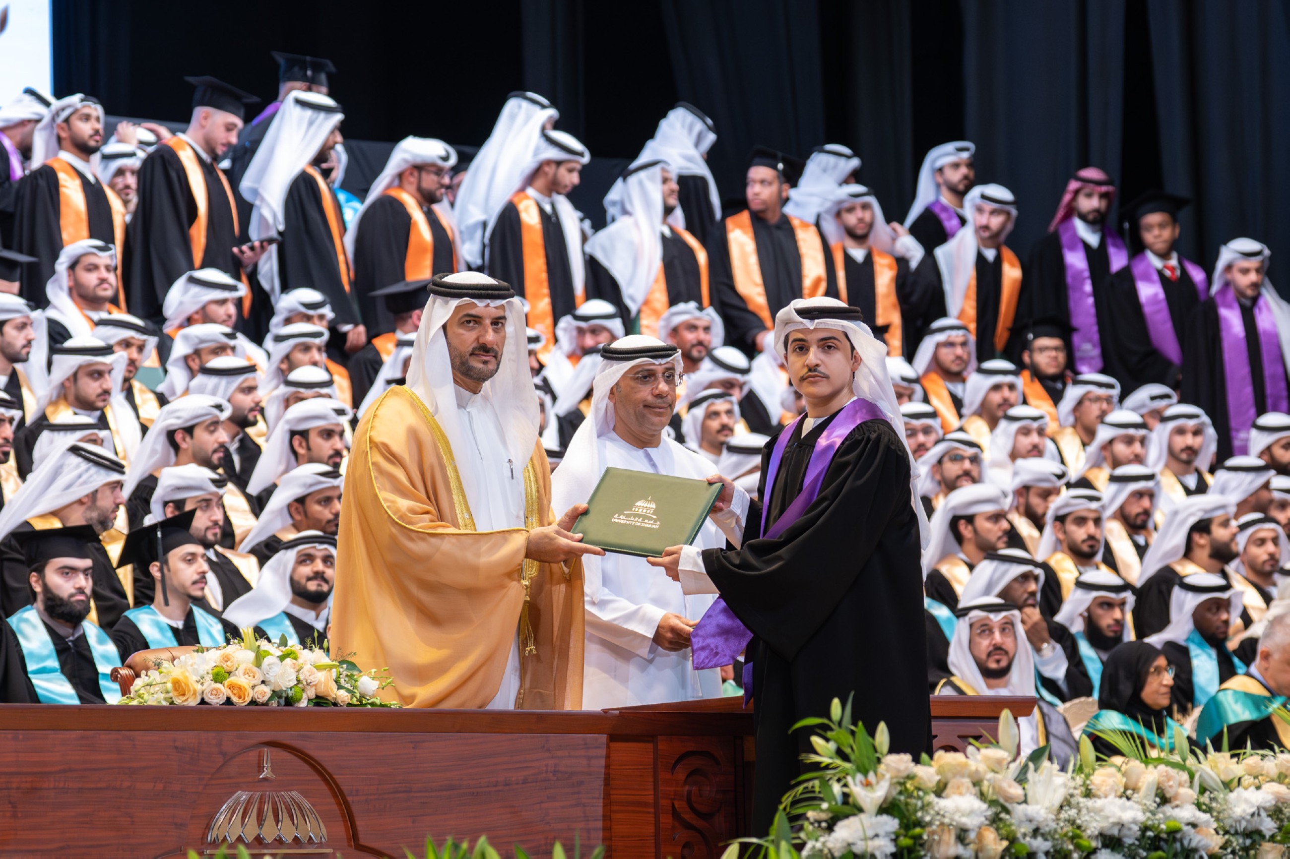 Sultan Bin Ahmed attends University of Sharjah Fall 2025 graduation ceremony