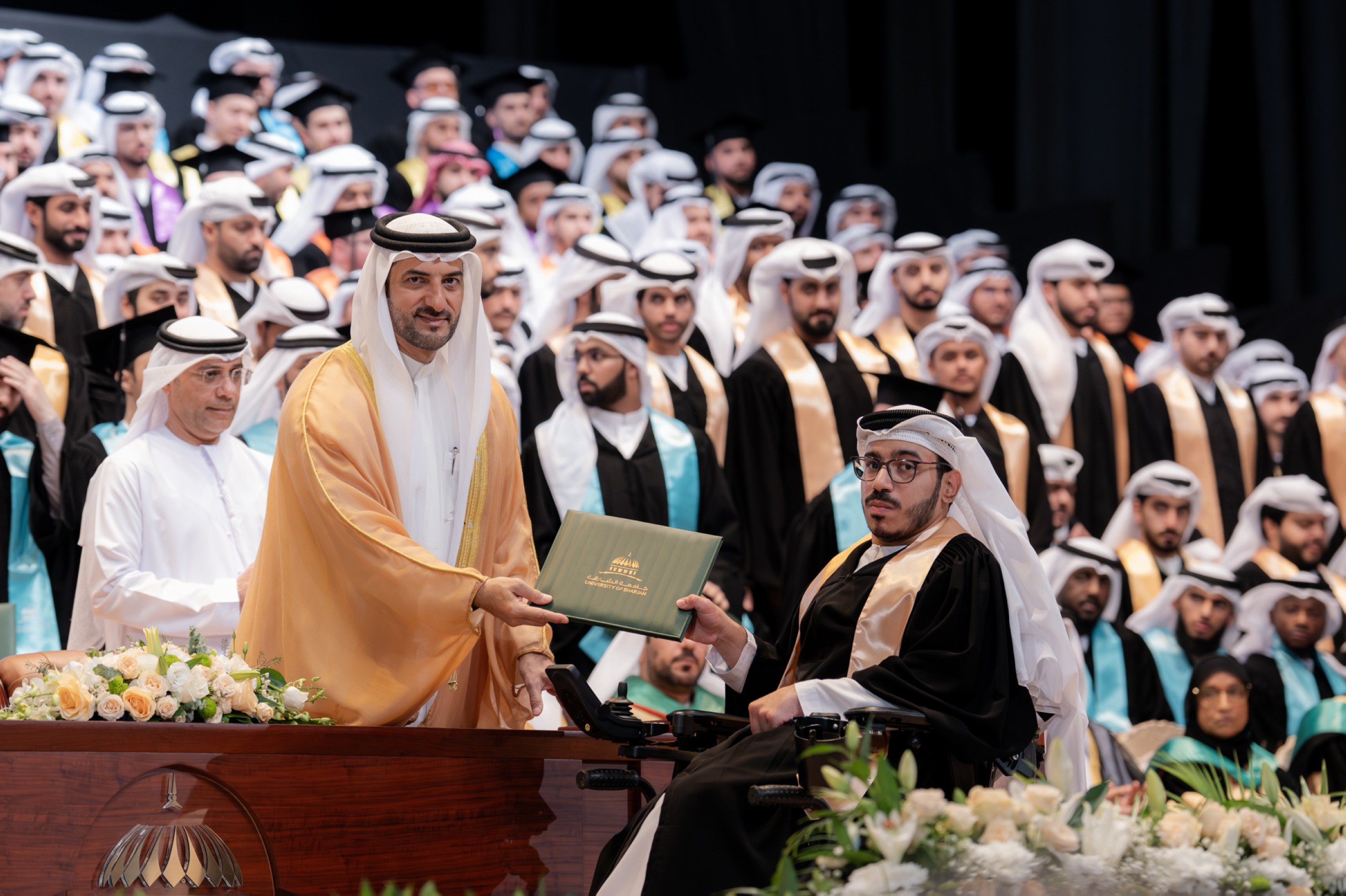 Sultan Bin Ahmed attends University of Sharjah Fall 2025 graduation ceremony