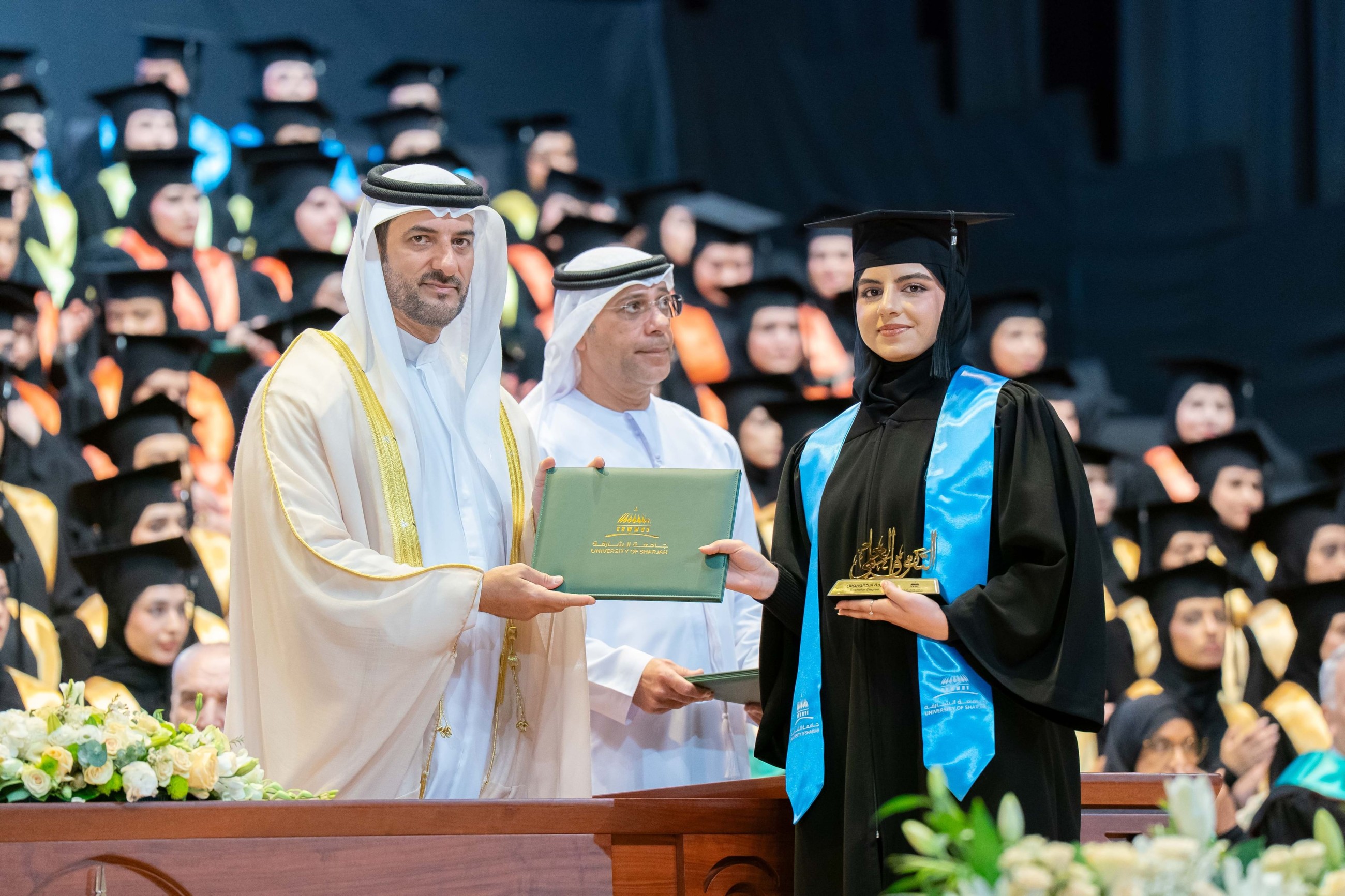 Sultan Bin Ahmed attends University of Sharjah women graduation ceremonies