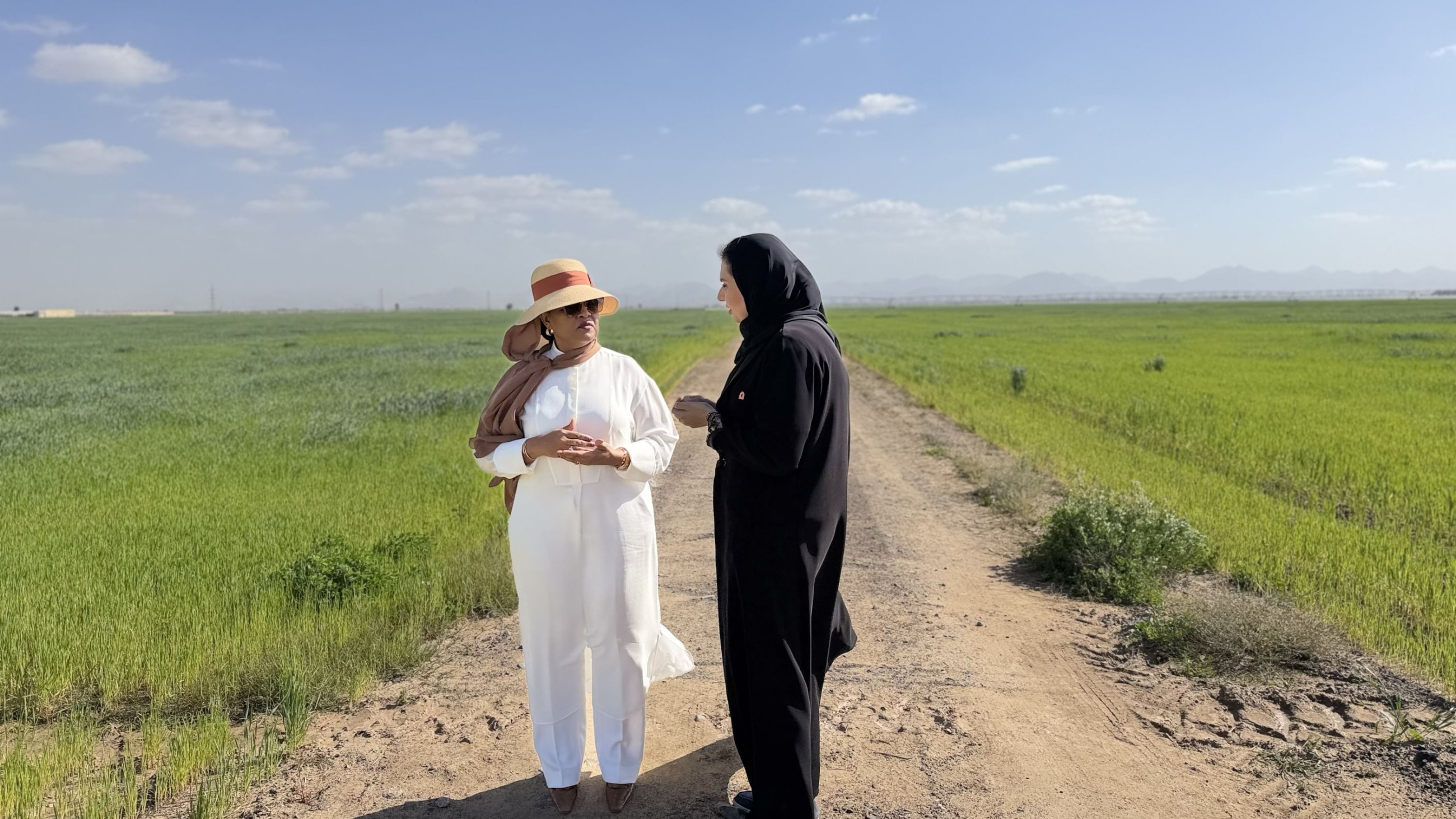 Zanzibar’s First Lady visits Sharjah’s Mleiha Wheat Farm