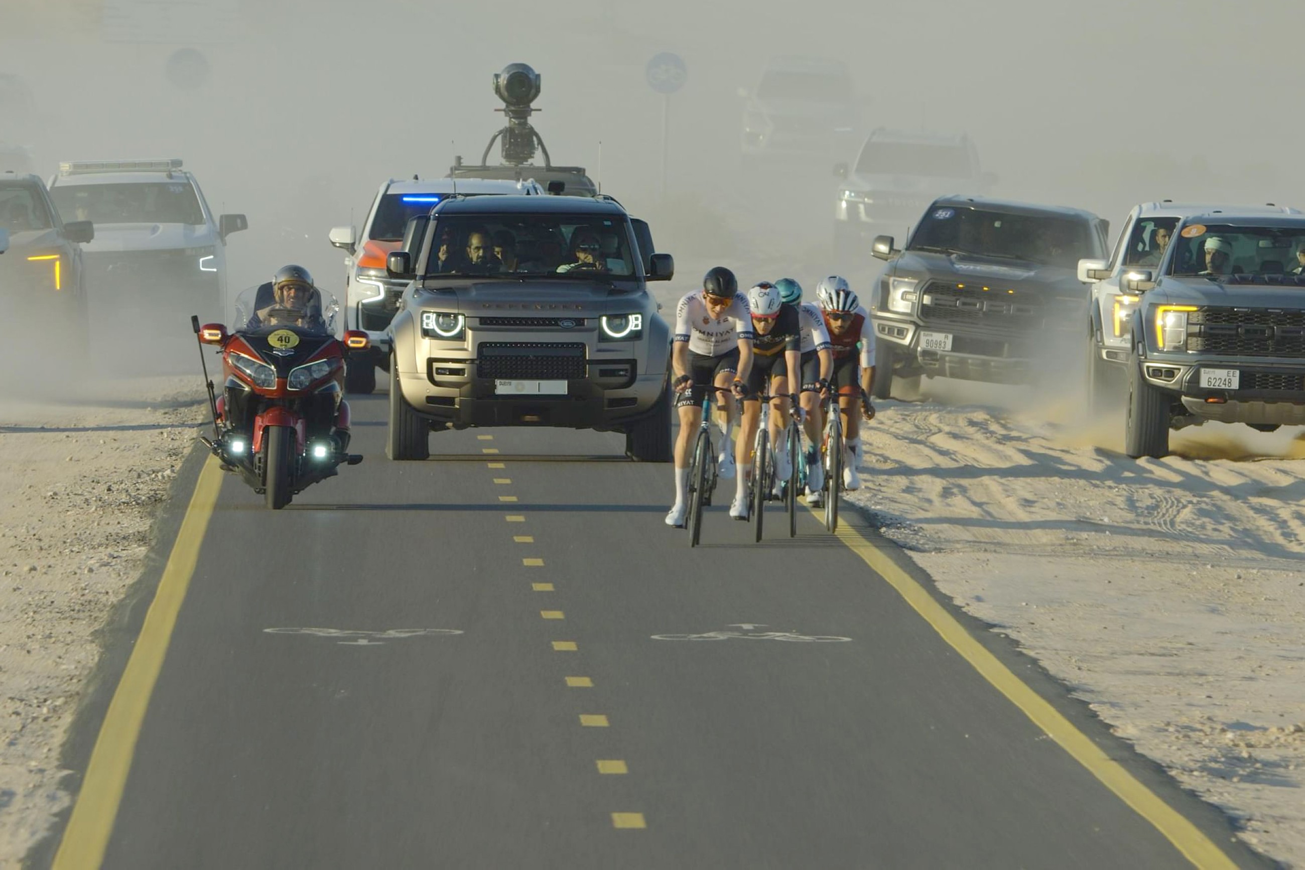 Mohammed attends Elite Race at Al Salam Cycling Championship
