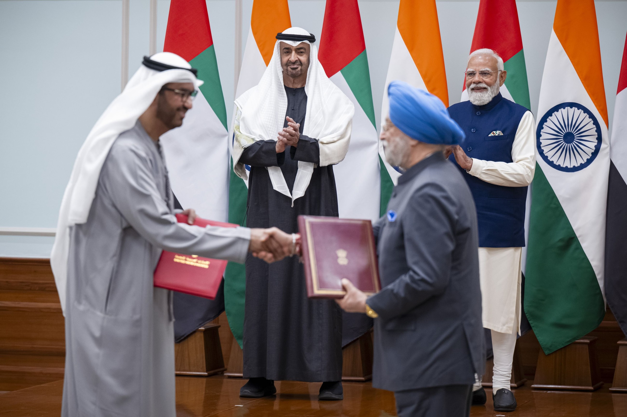 Sheikh Mohamed and Modi stress on partnership for global stability