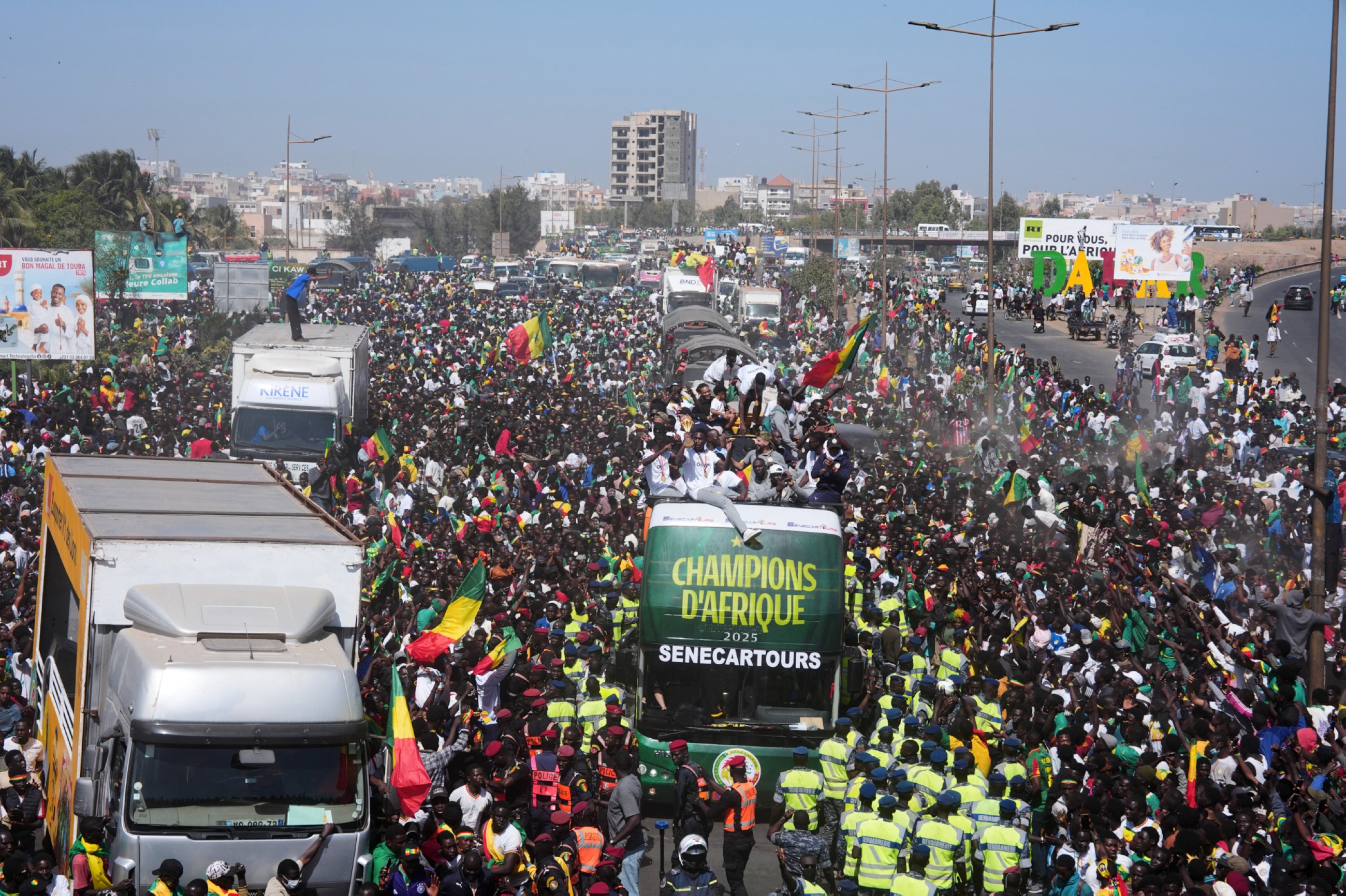 Dakar delights in Senegal’s AFCON victory parade to honour champs after thrilling win
