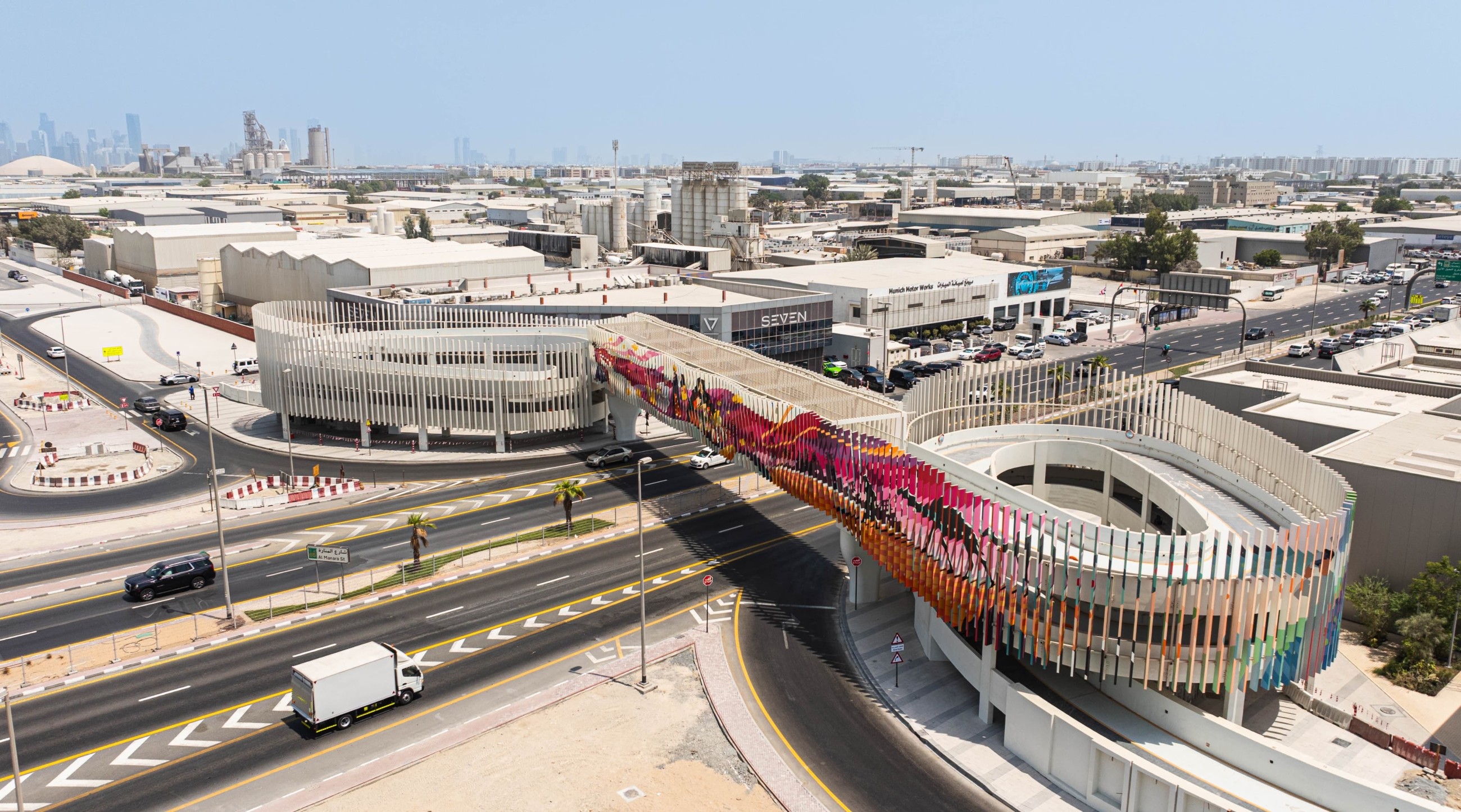 VIDEO: RTA opens artistic design pedestrian bridge, 4km cycling tracks in Al Quoz Creative Zone