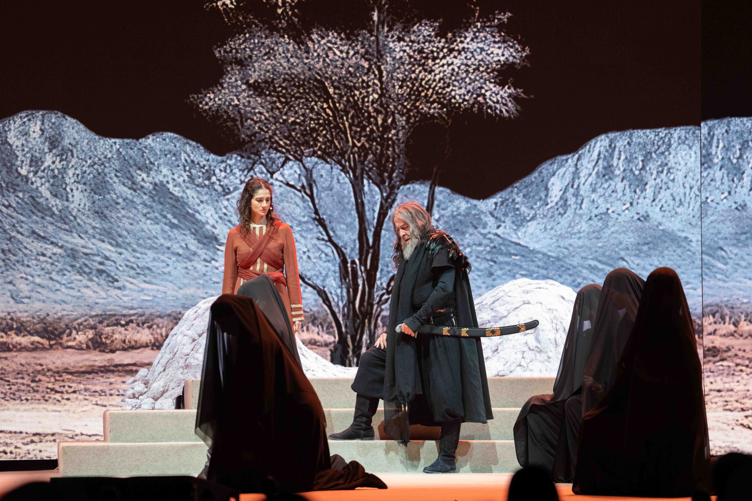 Sheikh Sultan witnesses premiere of epic play 'Al Zeer Salem' at Al Majaz Amphitheatre in Sharjah