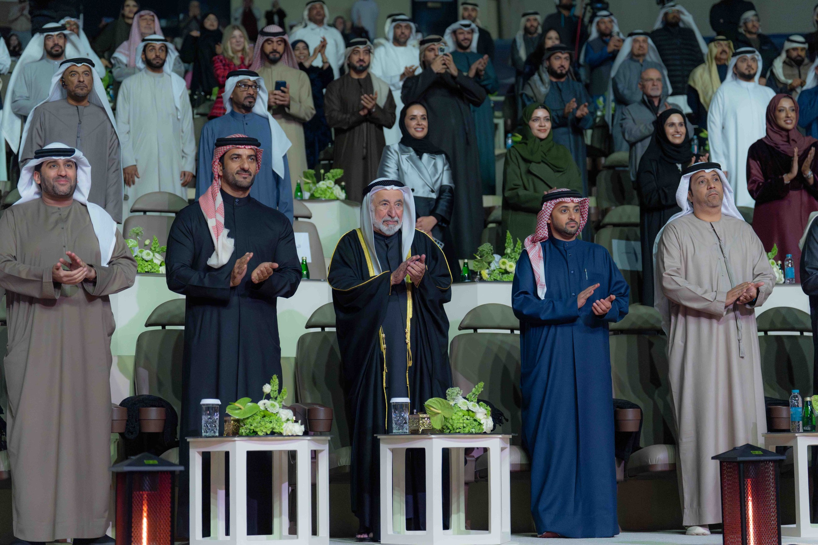 Sheikh Sultan witnesses premiere of epic play 'Al Zeer Salem' at Al Majaz Amphitheatre in Sharjah