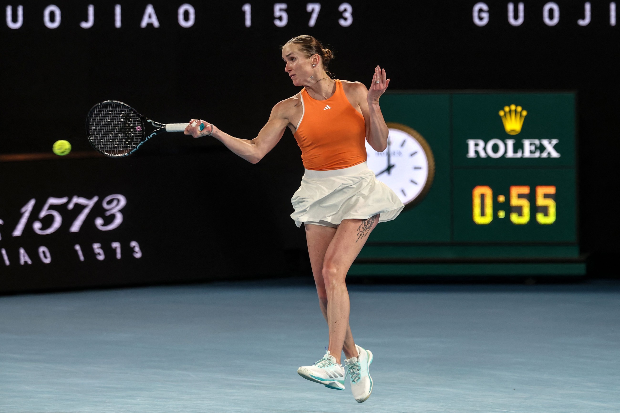 Gauff gone in 59 minutes as Svitolina sets up Sabalenka semi-final