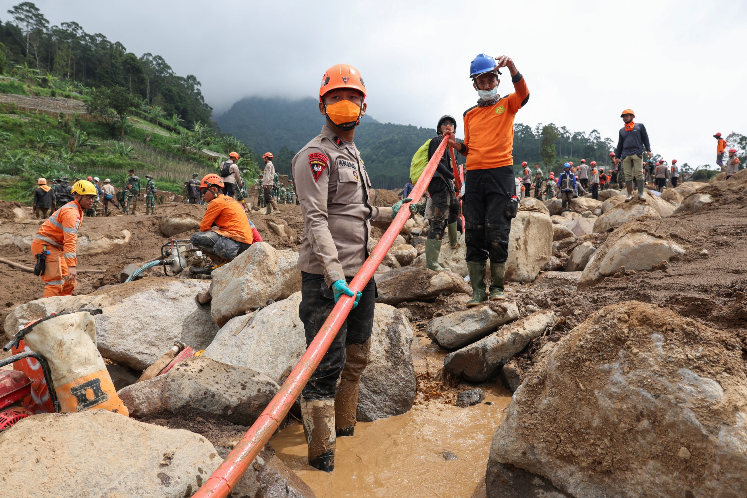 Indonesia landslide death toll rises to 34, dozens missing