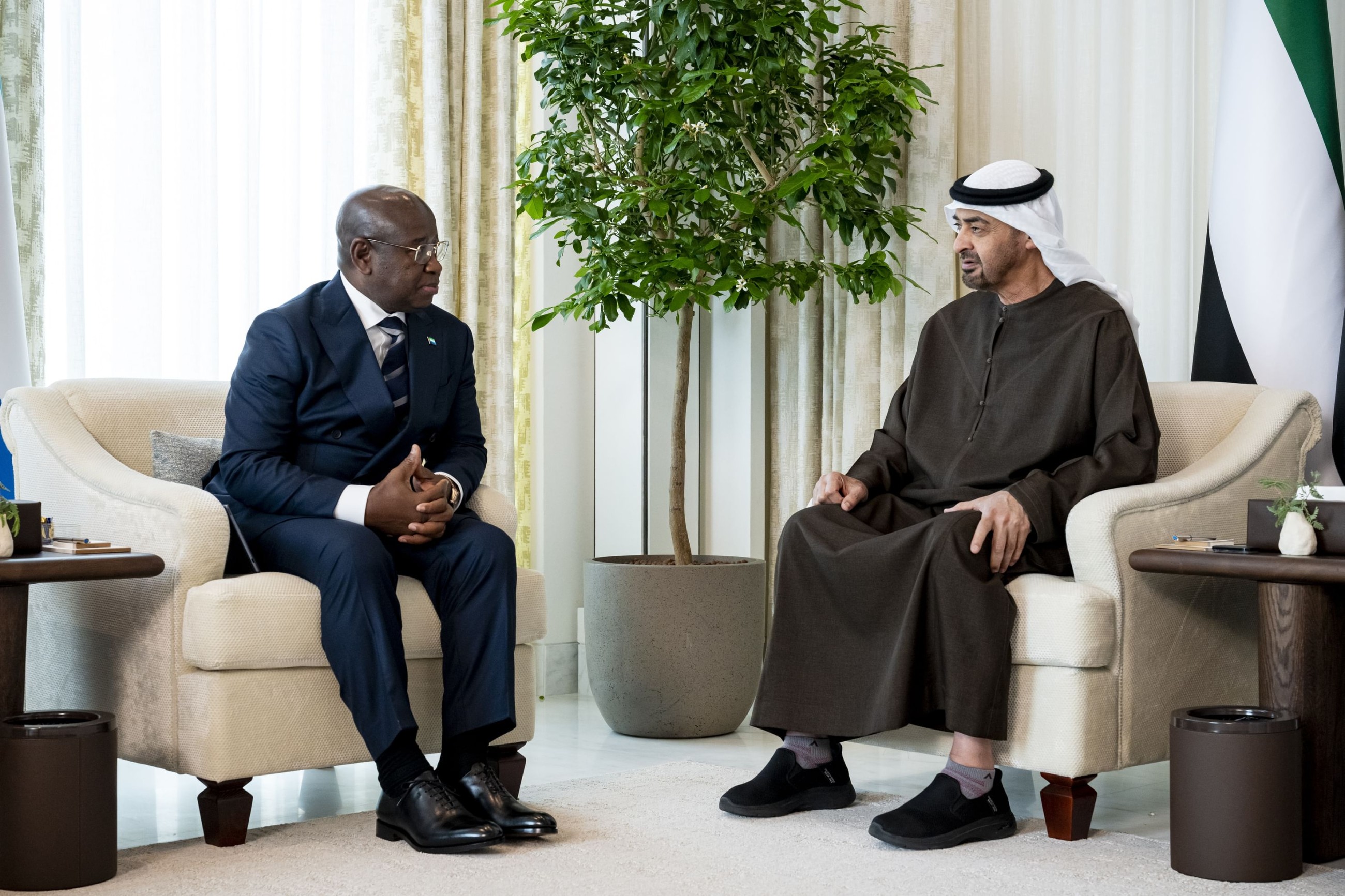 UAE, Sierra Leone Presidents discuss bilateral cooperation and witness signing of CEPA between two nations